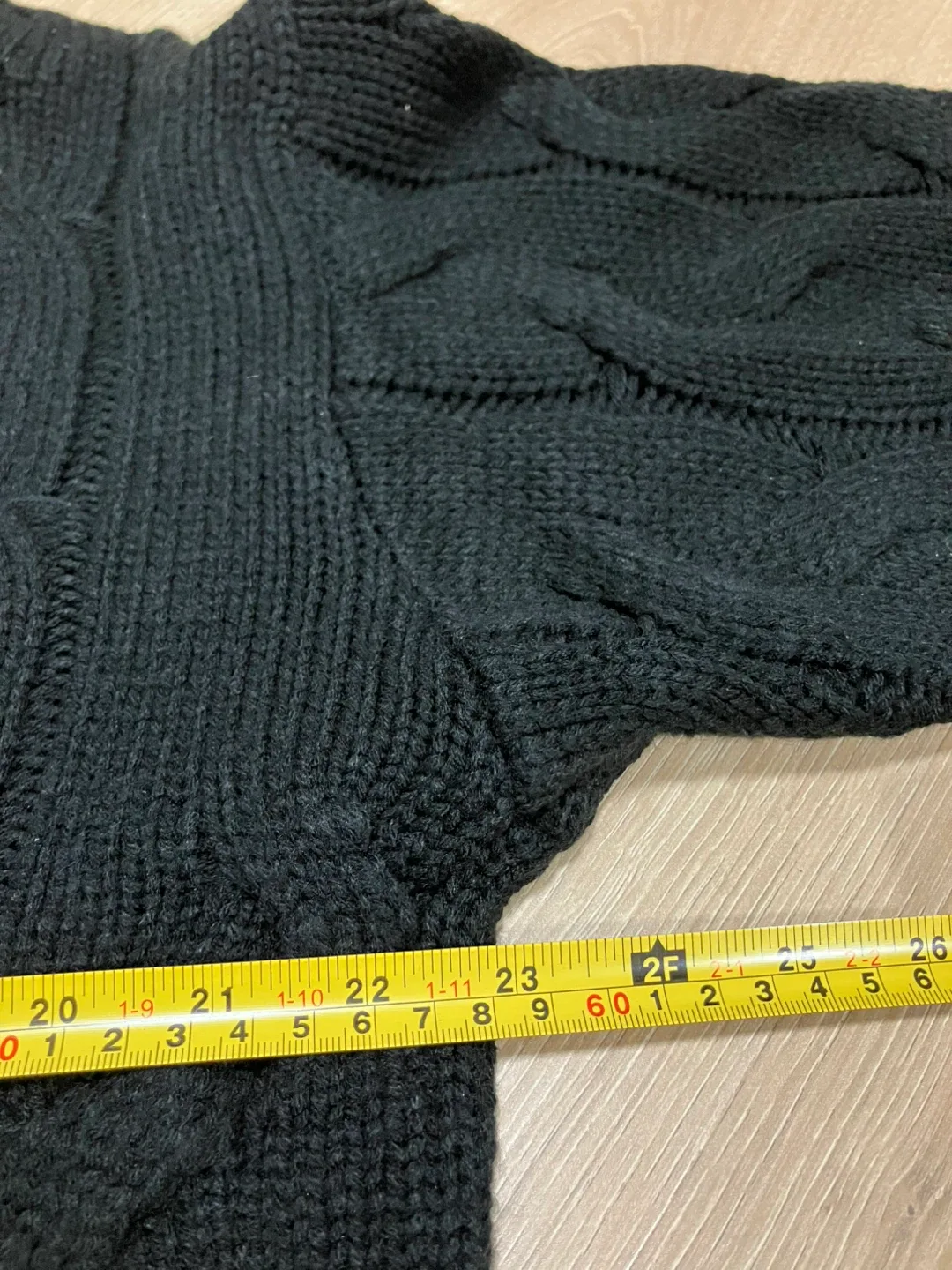 Sweater black knit image indicator(6)