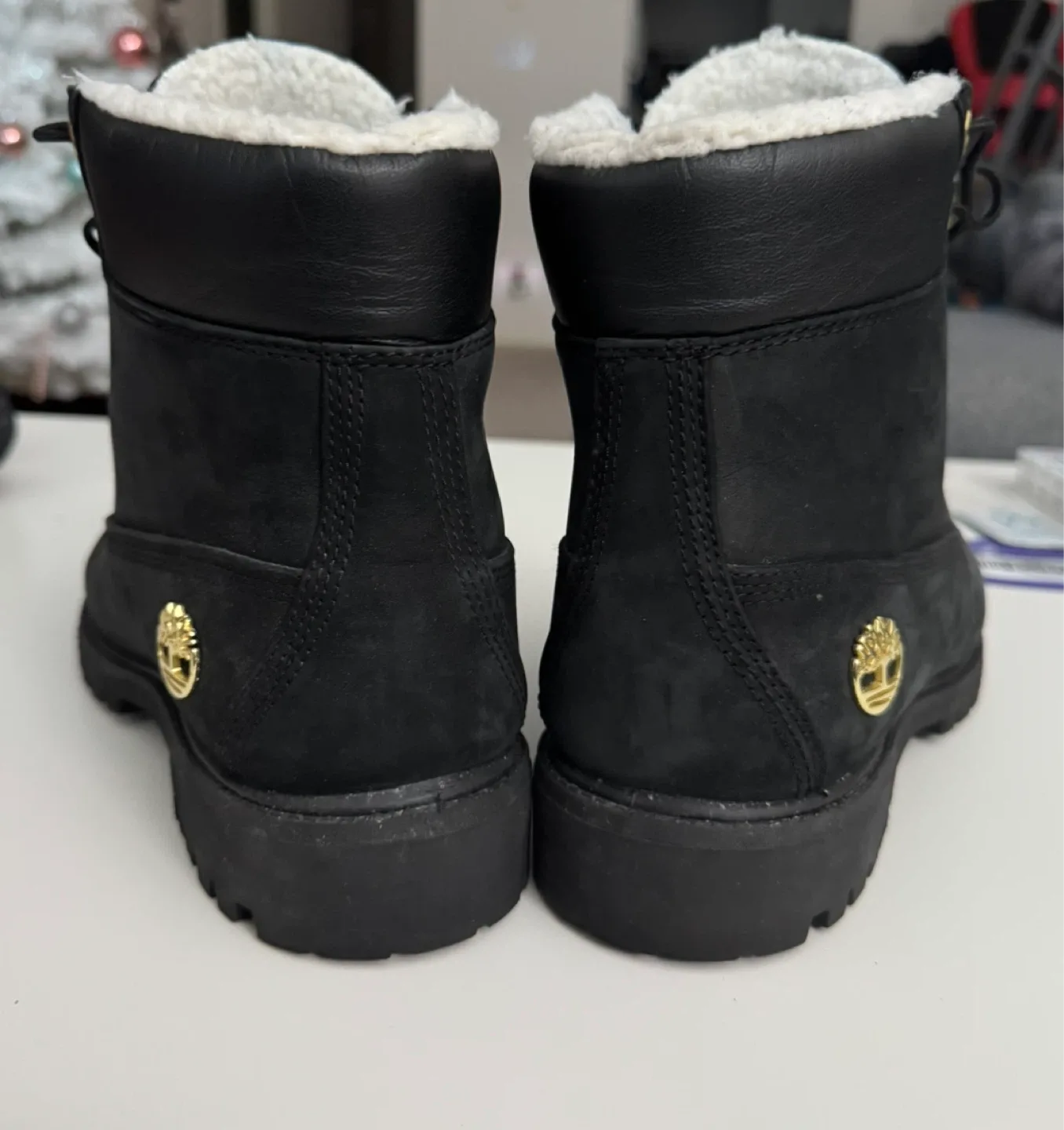 Timberland Shearling Waterproof Boot Junior 'Black Gold' image indicator(2)