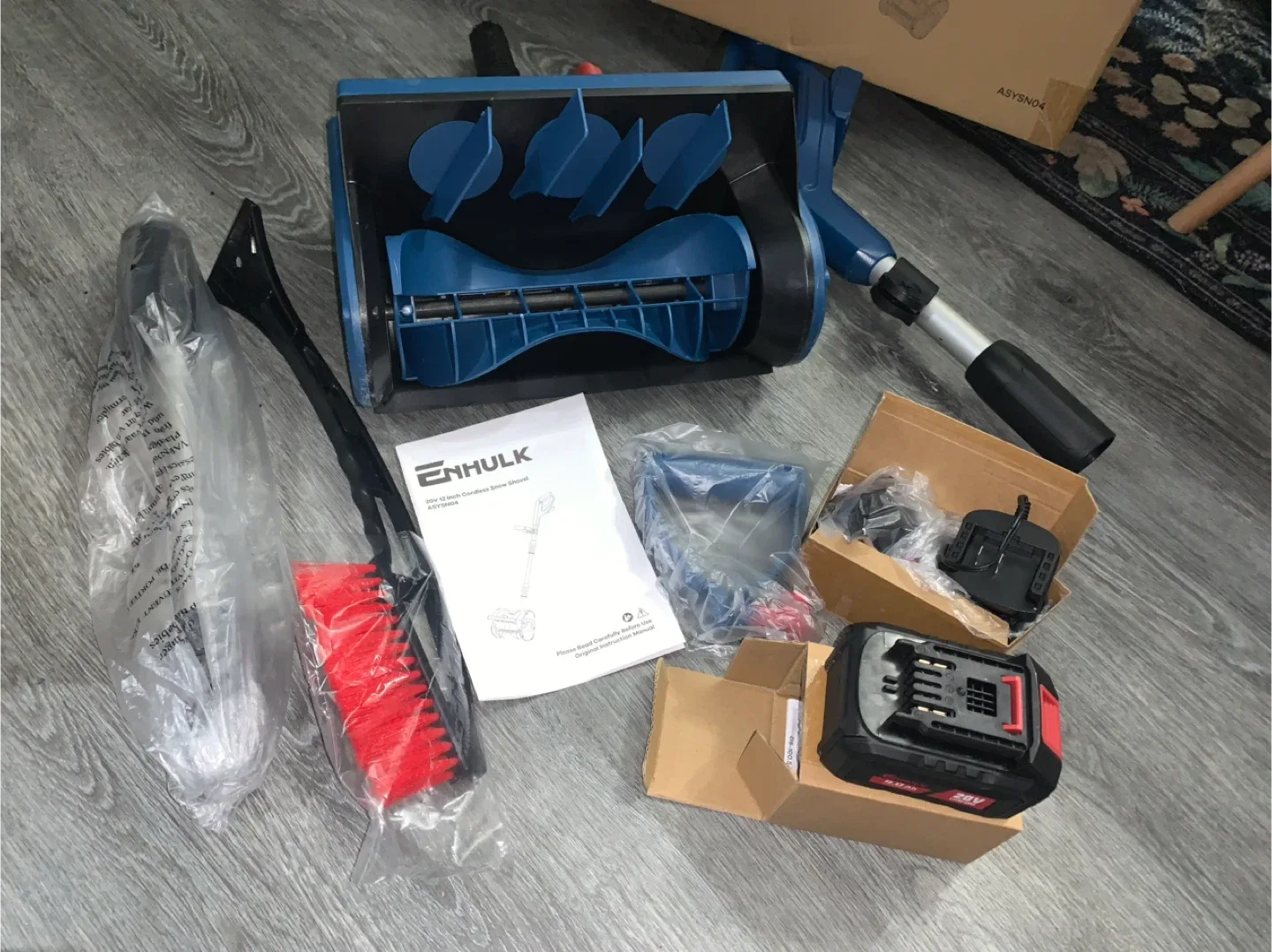 Enhulk 20V Electric Snow Shovel, 12-Inch image indicator(6)