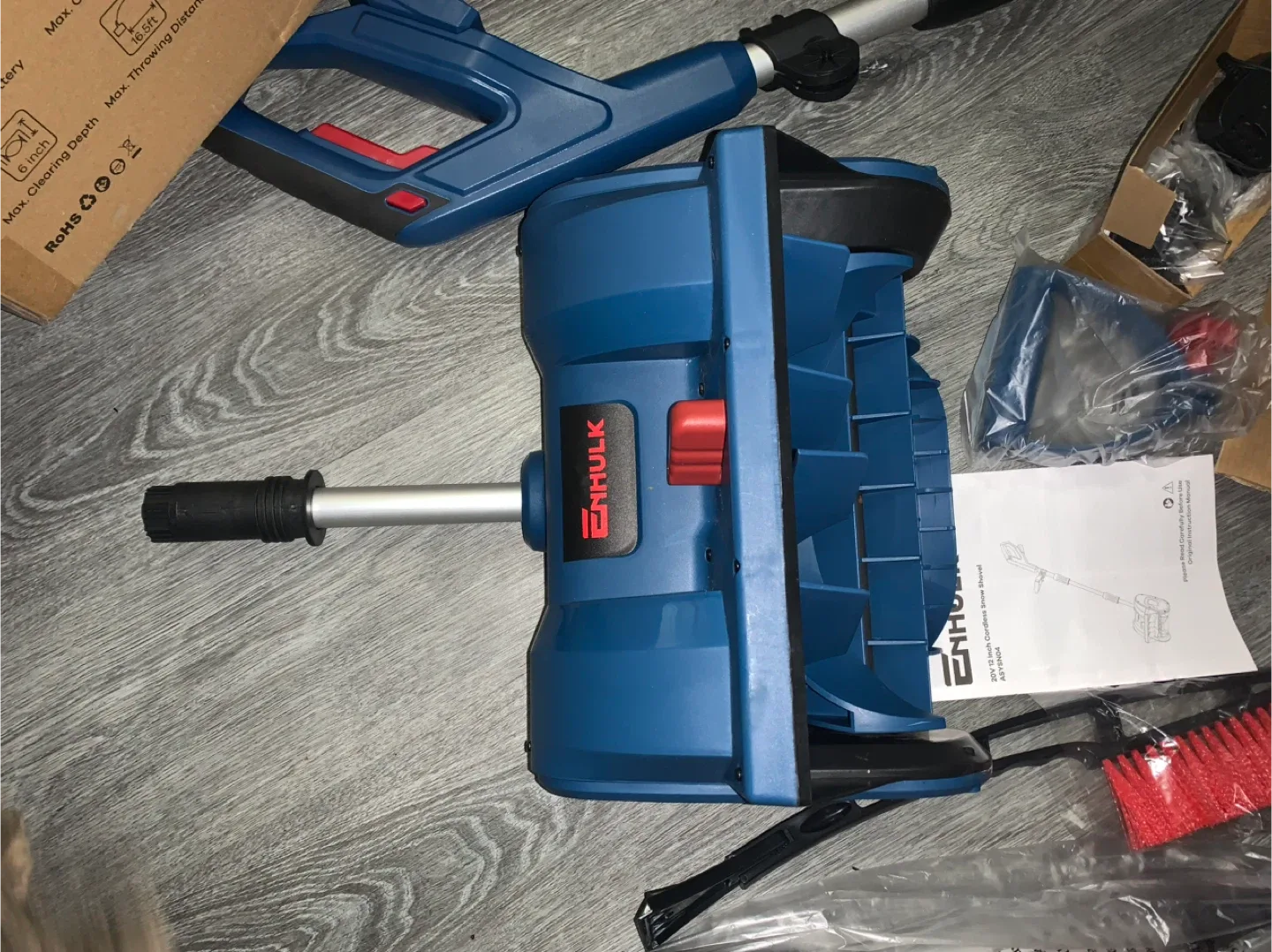 Enhulk 20V Electric Snow Shovel, 12-Inch image indicator(3)