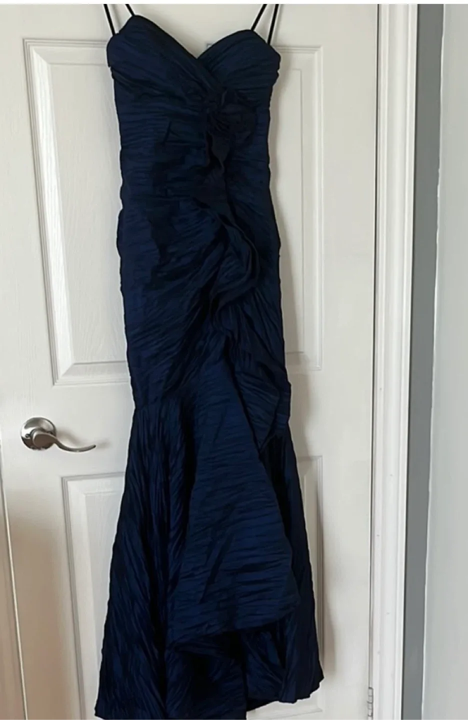 Laura size 2 Navy Blue Strapless Evening Gown