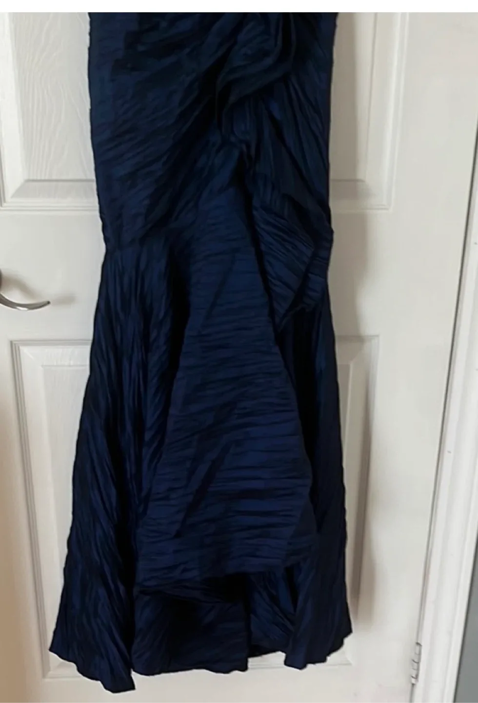 Laura size 2 Navy Blue Strapless Evening Gown image indicator(3)