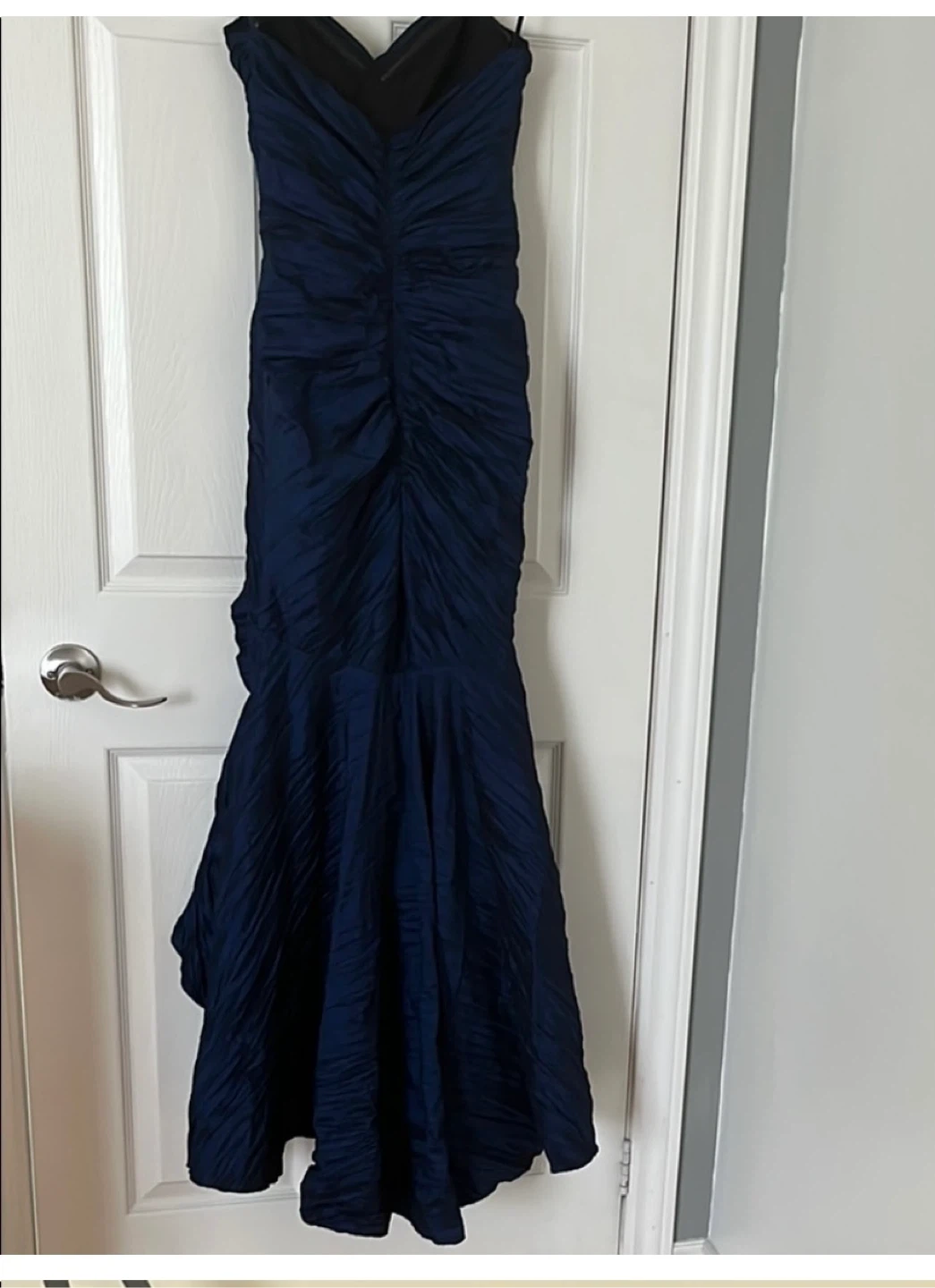 Laura size 2 Navy Blue Strapless Evening Gown - photo 4