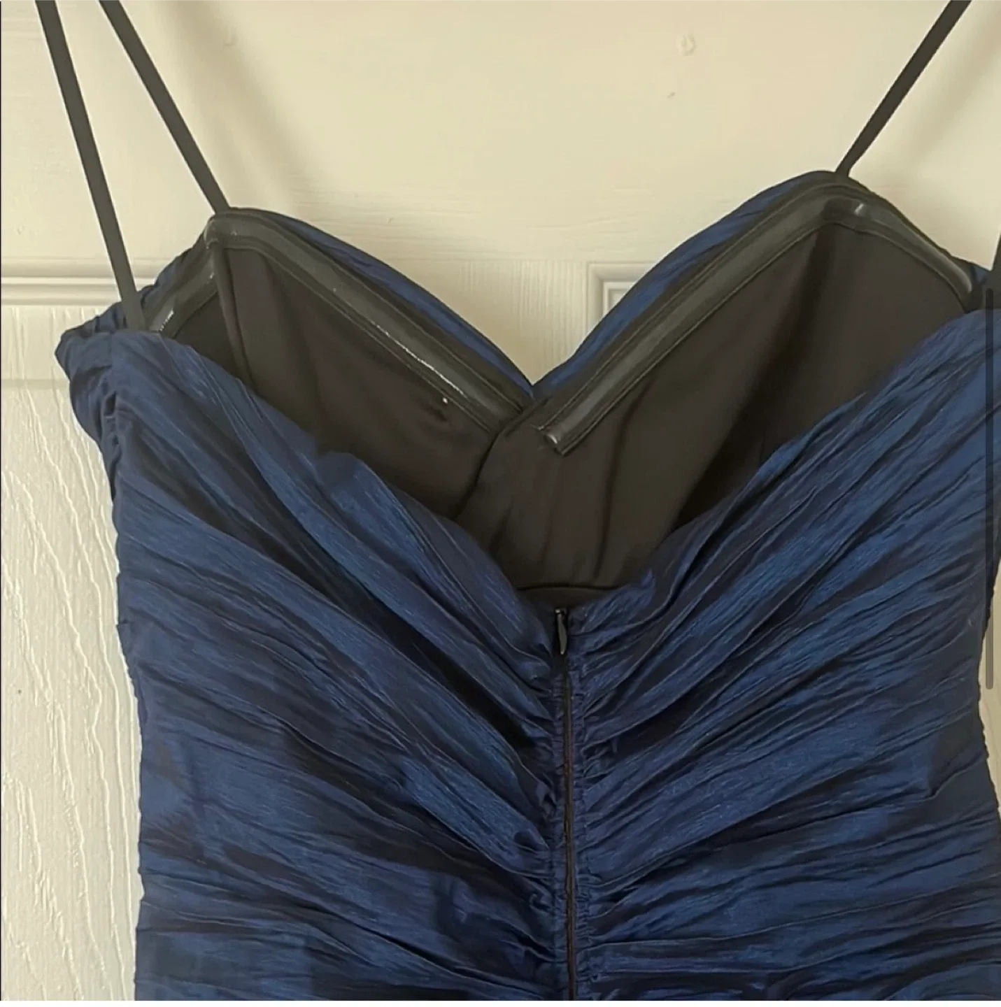 Laura size 2 Navy Blue Strapless Evening Gown image indicator(5)
