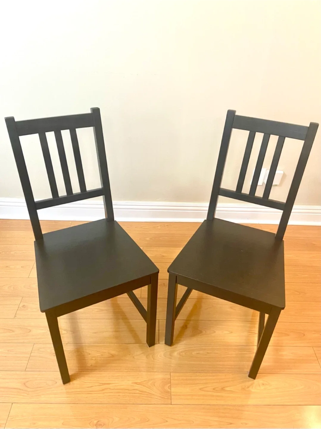IKEA Stefan Black-Brown Chairs (Set of 2) image indicator(4)