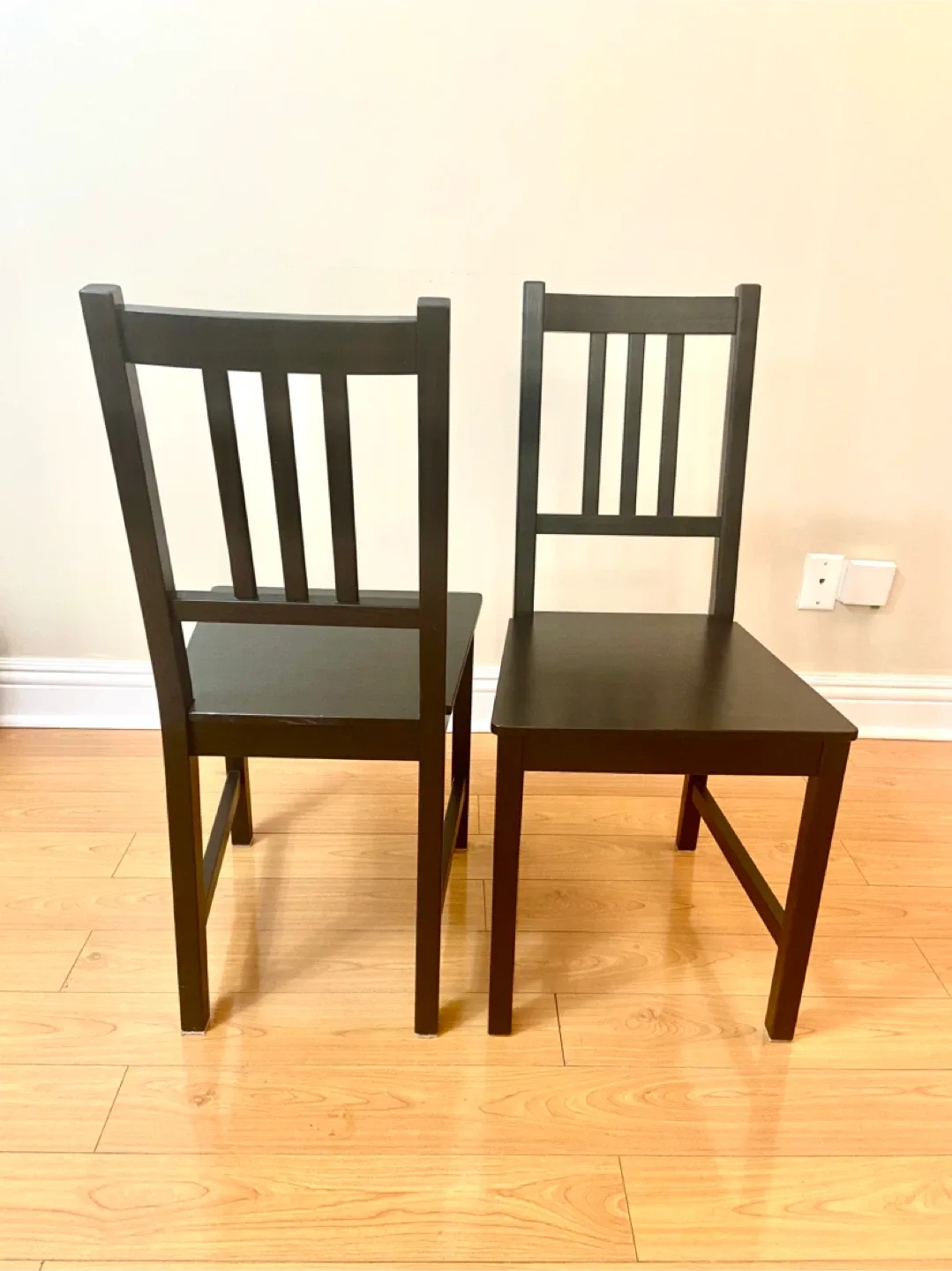 IKEA Stefan Black-Brown Chairs (Set of 2) image indicator(3)