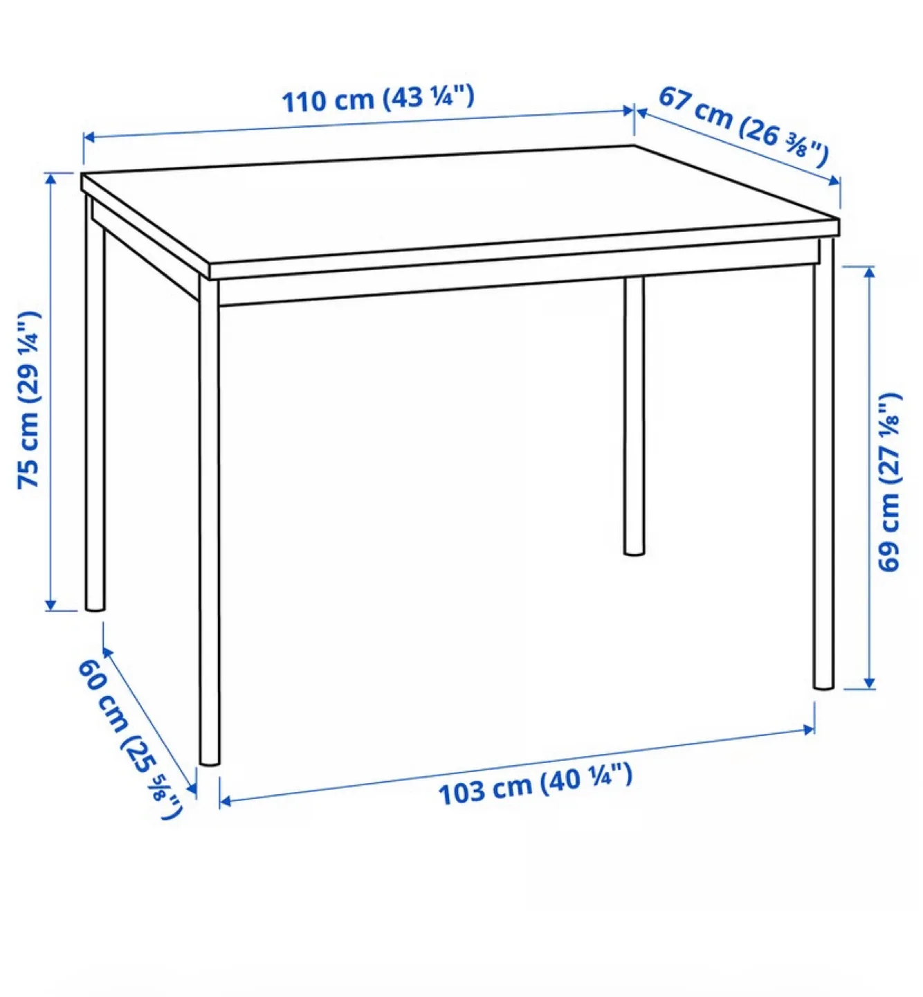 IKEA Dining Table & 2 Chairs image indicator(6)