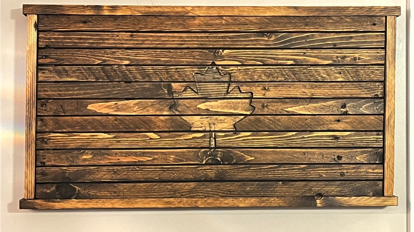 Handmade Rustic Wooden Canadian Maple Leaf Wall Art - photo 5