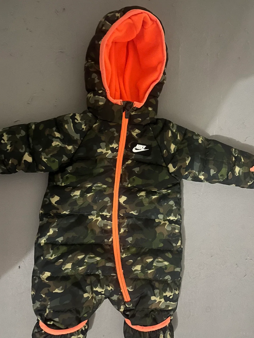 Nike Camo Puffer Onesie - Size 3M