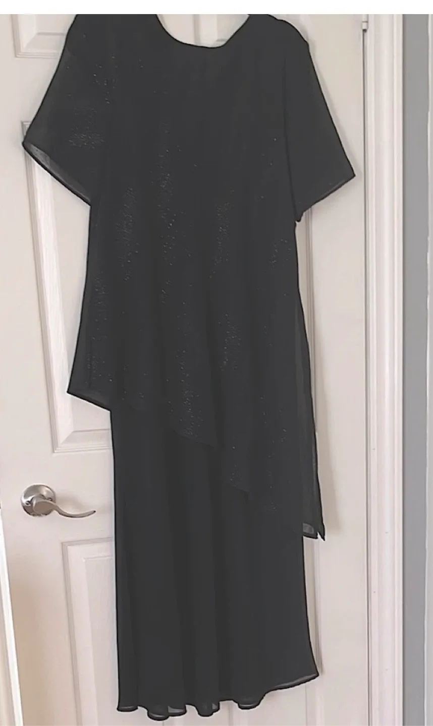 Tradition Black elegant evening Dress XL size image indicator(6)