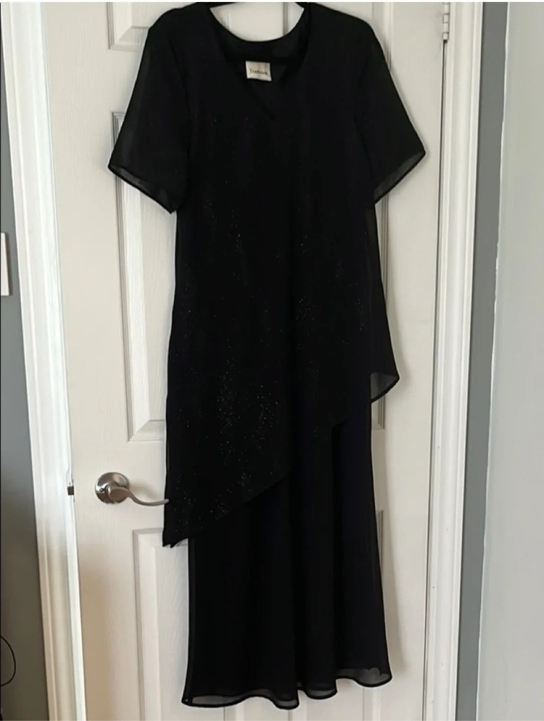 Tradition Black elegant evening Dress XL size