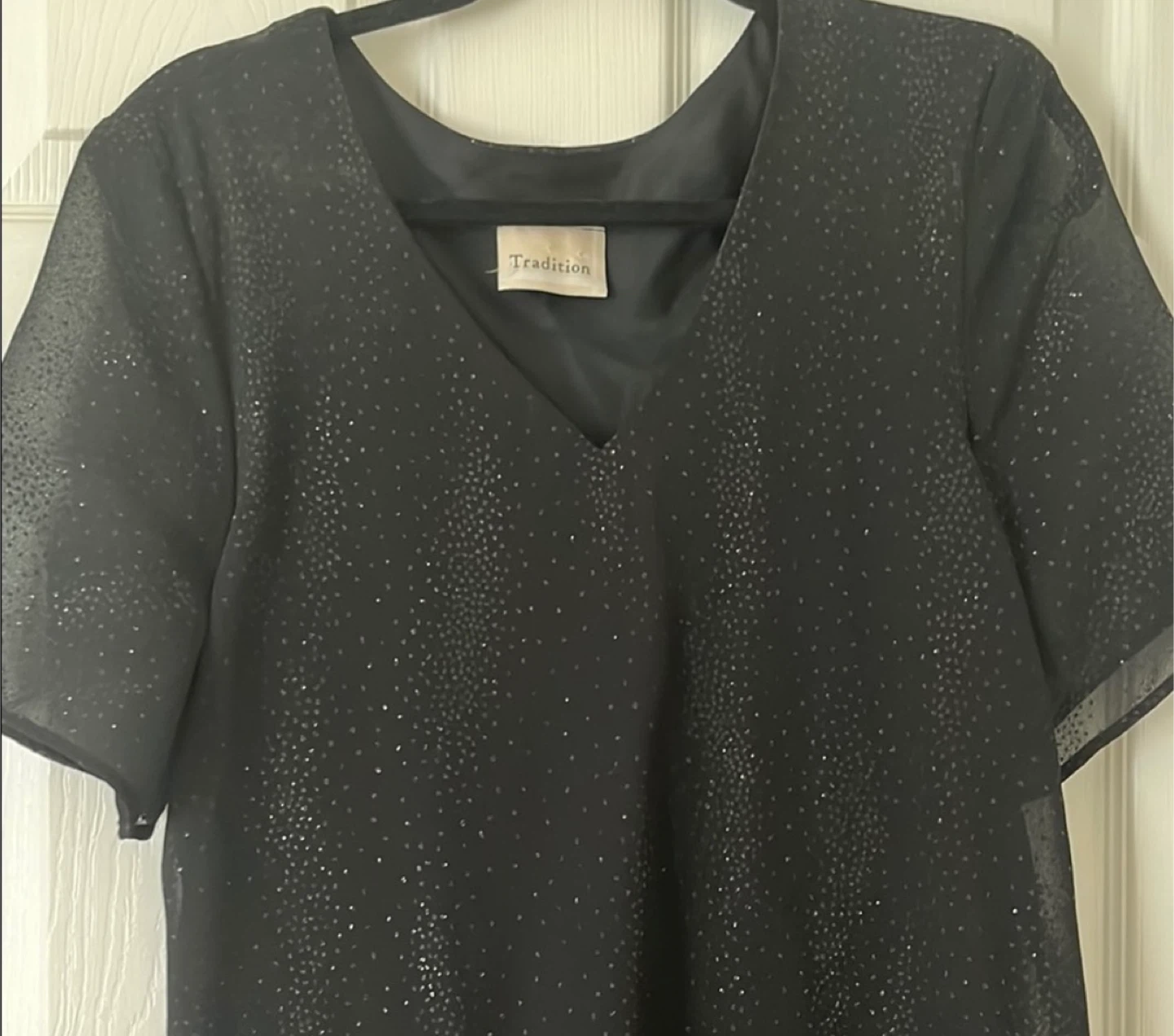 Tradition Black elegant evening Dress XL size - photo 3