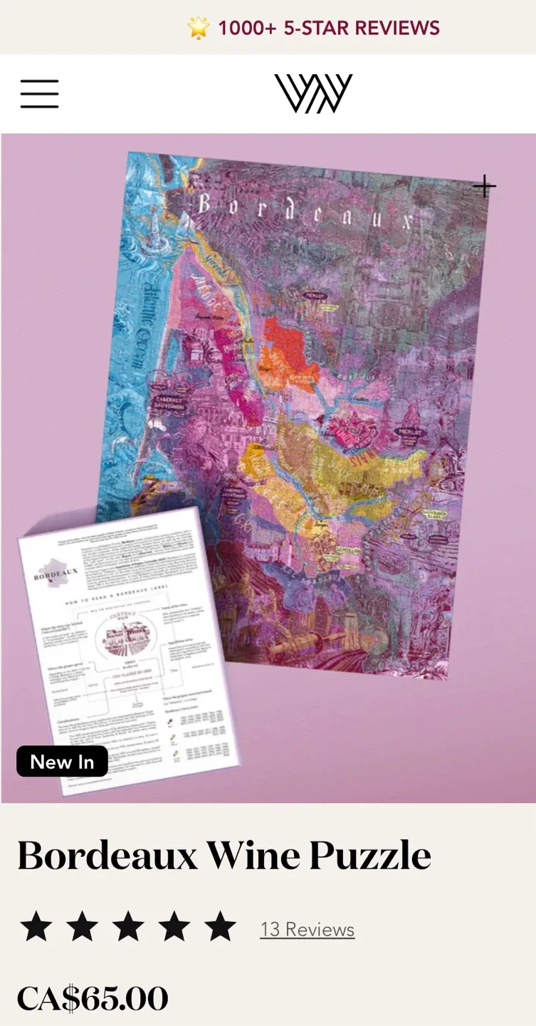 NEW Bordeaux 1000 Wine Puzzle image indicator(4)