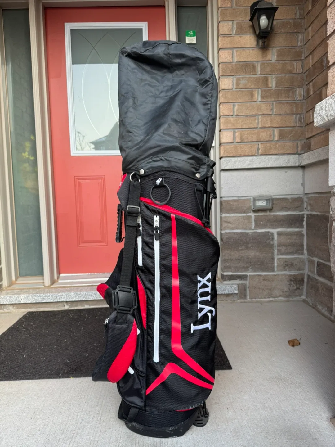 Lynx Golf Bag - Black & Red