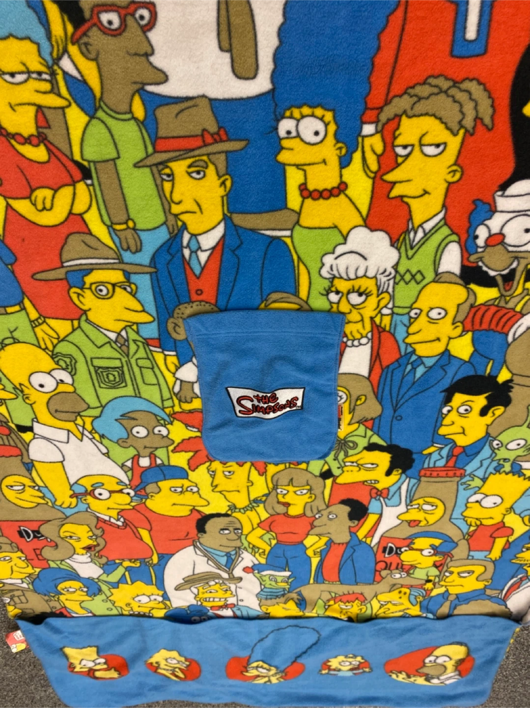Vintage Simpsons Collage w/ Built-in Pouch Blanket 57x40 - photo 2