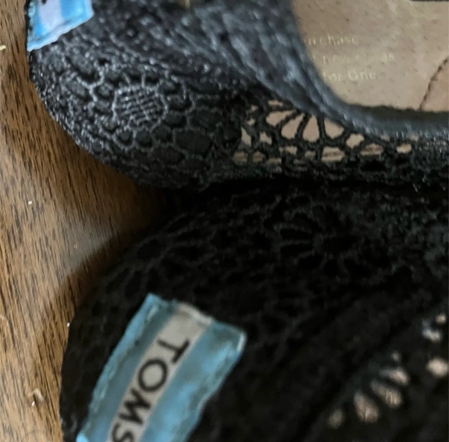 TOMS Black Lace Women's Shoes - Size 8 image indicator(4)