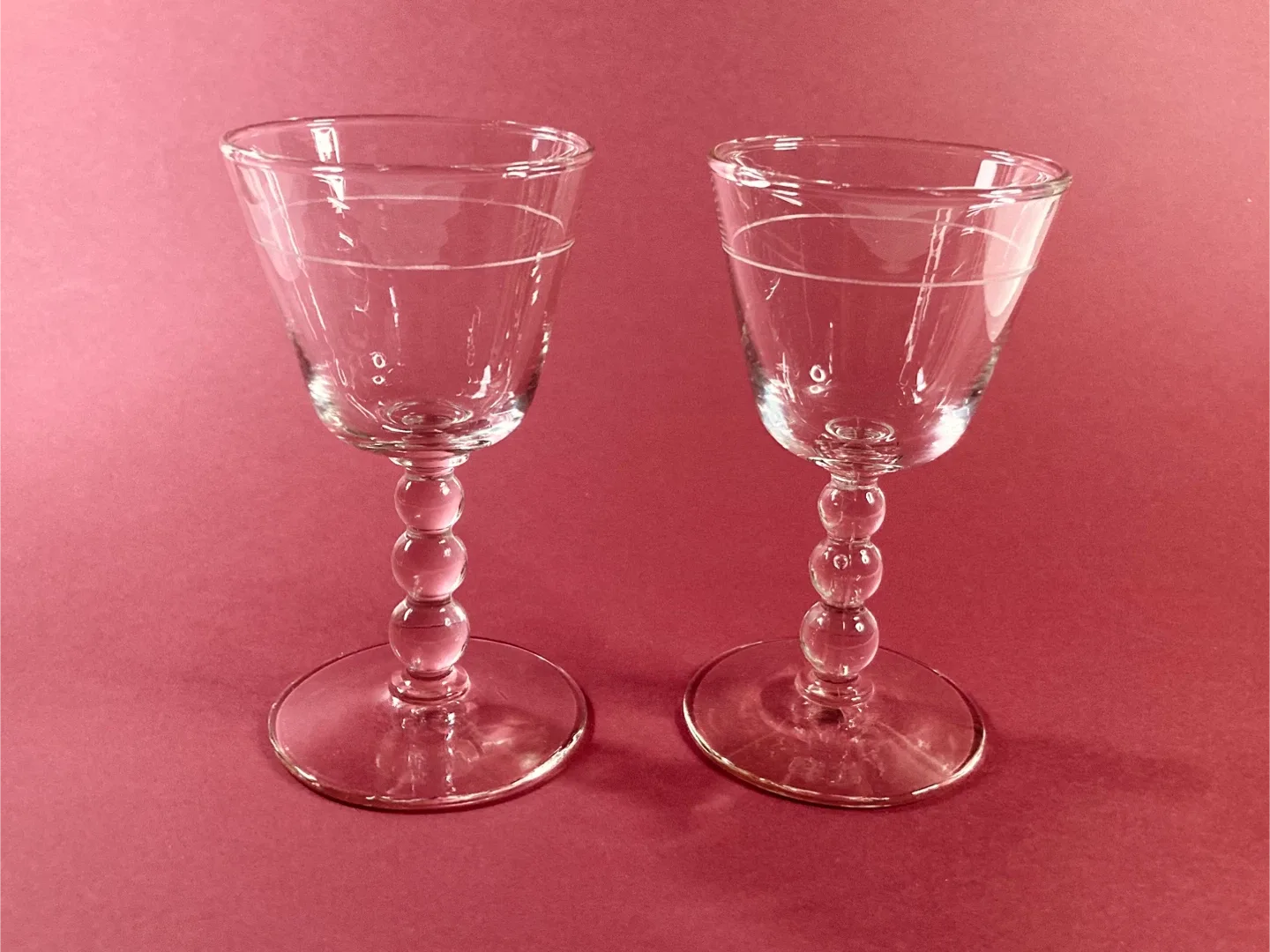 Vintage Stemmed Cocktail Glasses - Pair image indicator(2)