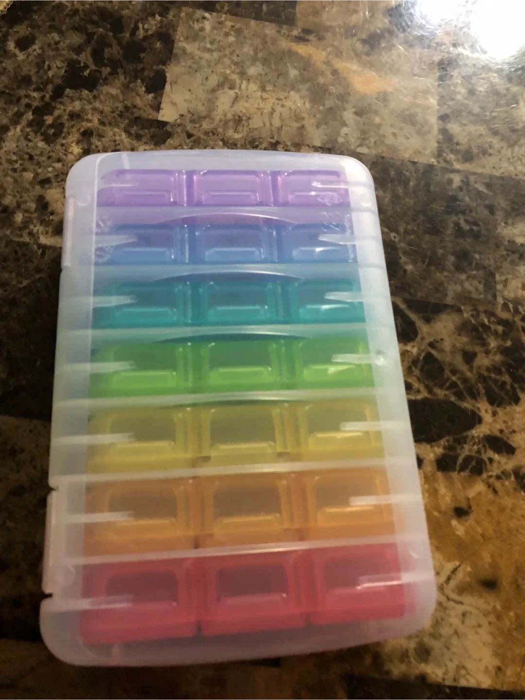 NEW-Fullicon Weekly Rainbow Pill Organizer image indicator(4)