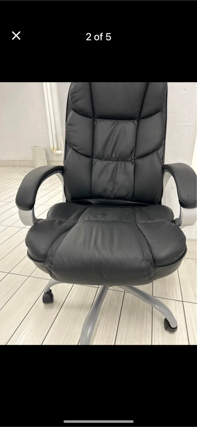 Black Leather Office Chair