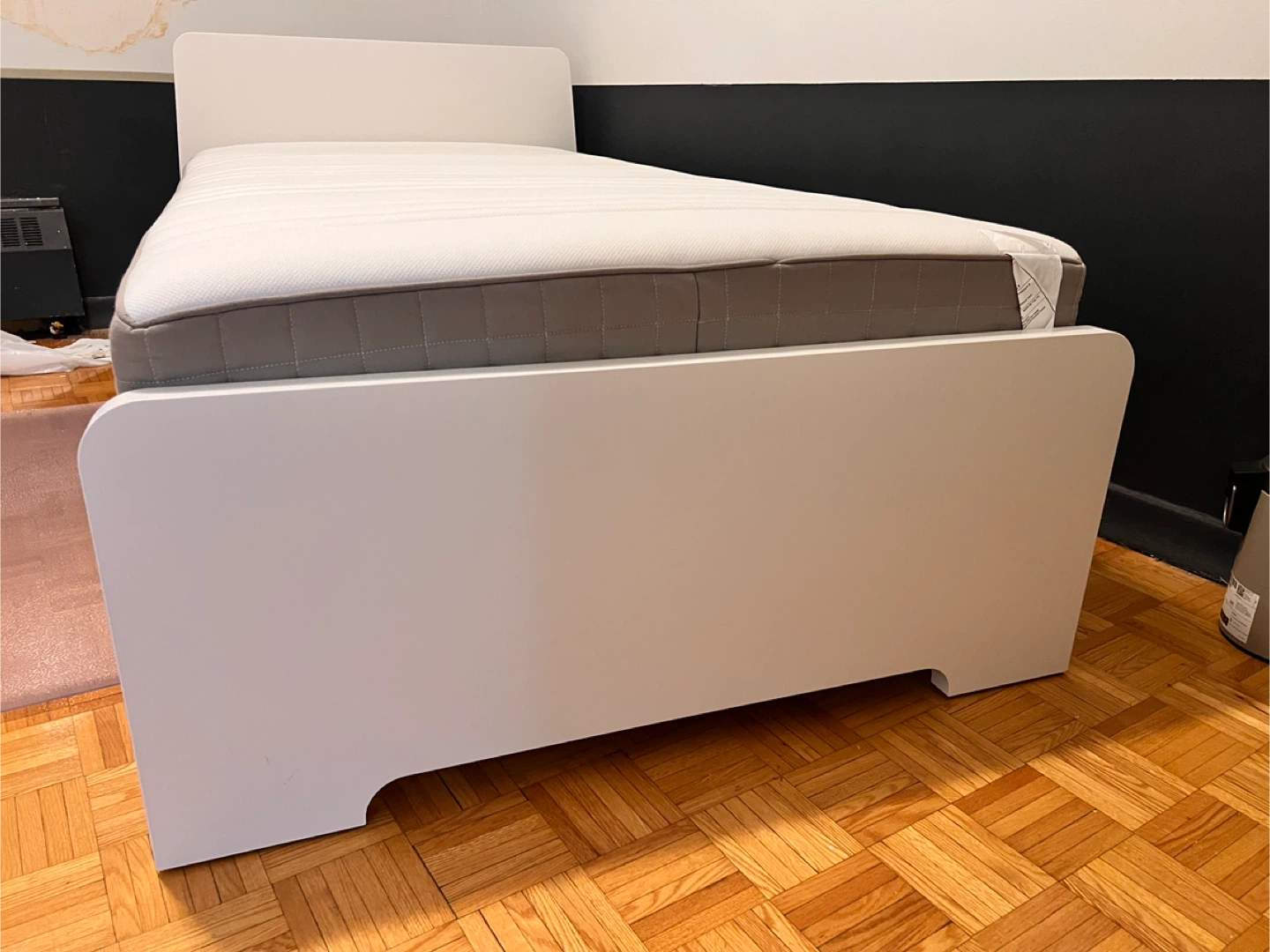 Twin bed frame & mattress - photo 2