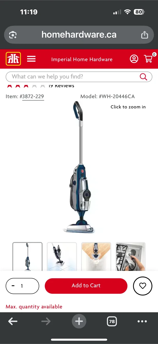 Hoover SteamScrub 2-in-1 Steam Mop image indicator(3)