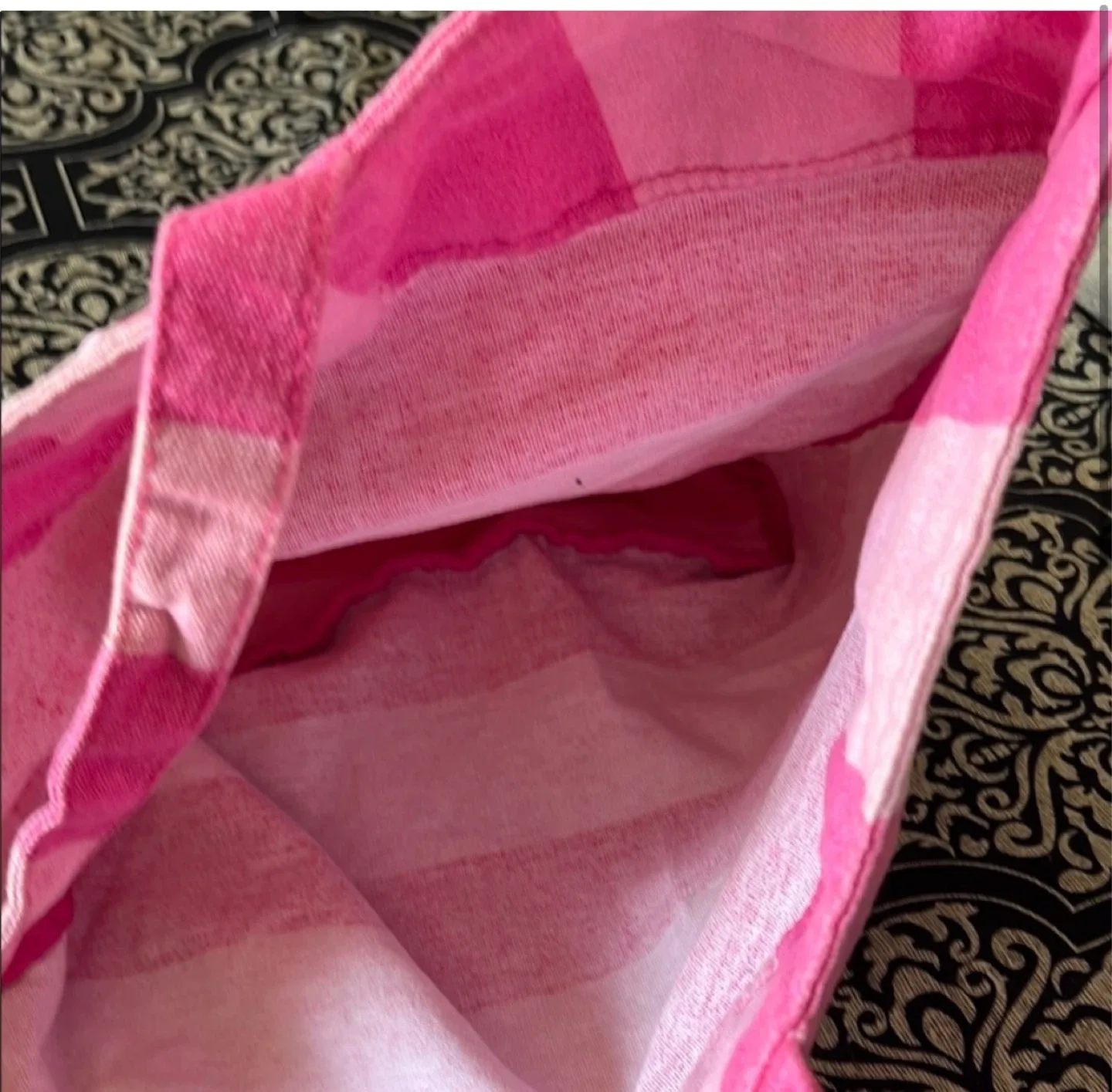 2 Victoria's Secret Pink Striped Tote Bags image indicator(4)