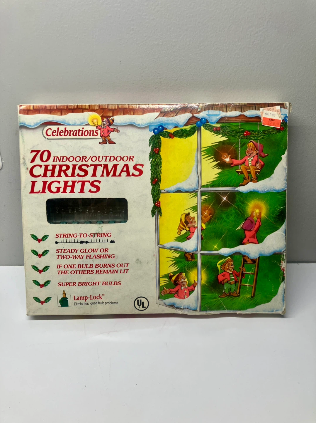 Vintage 70 Indoor/Outdoor Christmas Lights - New In Box - photo 2