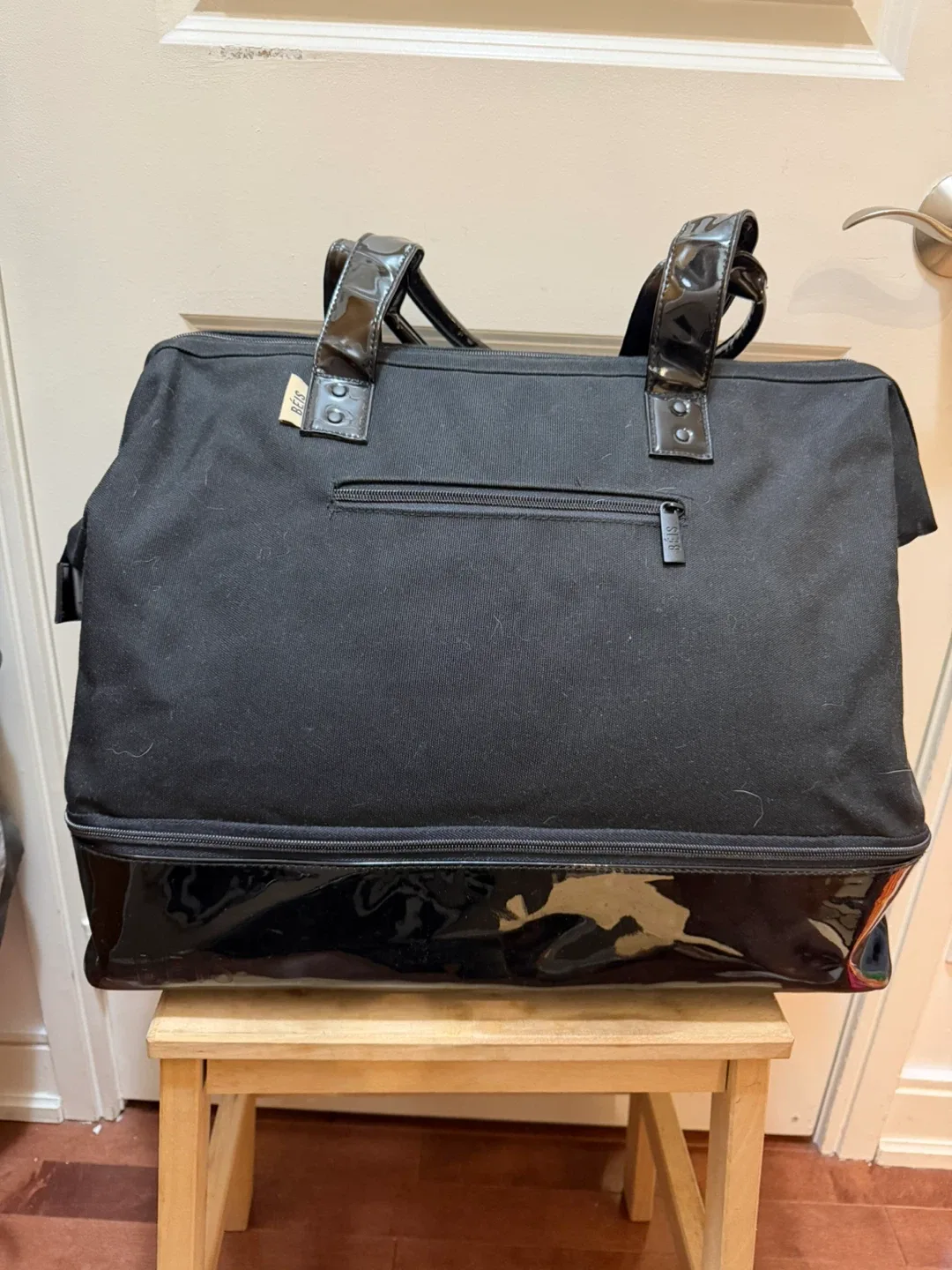 BÉIS Black weekender Travel Bag - large size