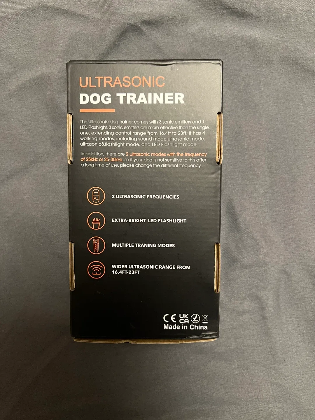 Ultrasonic Dog Trainer with LED Flashlight image indicator(2)
