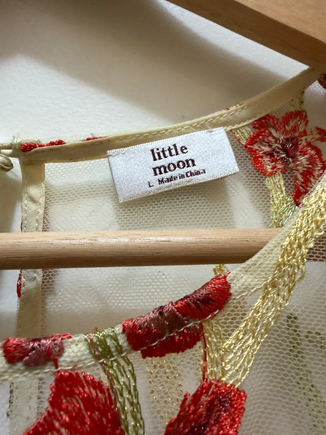 Little Moon (Aritzia) Floral Embroidered Top - photo 2