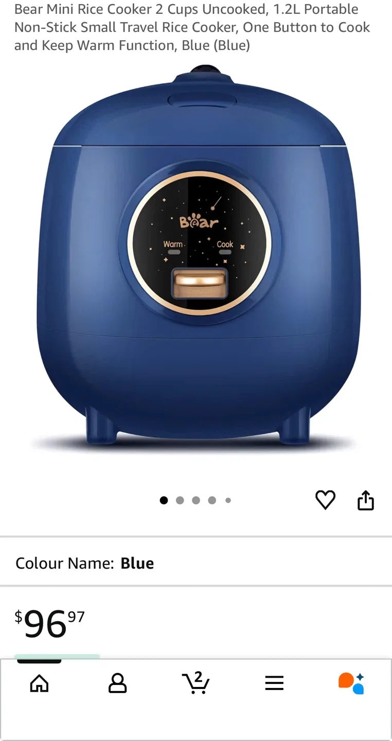 Bear Rice Cooker - White image indicator(7)