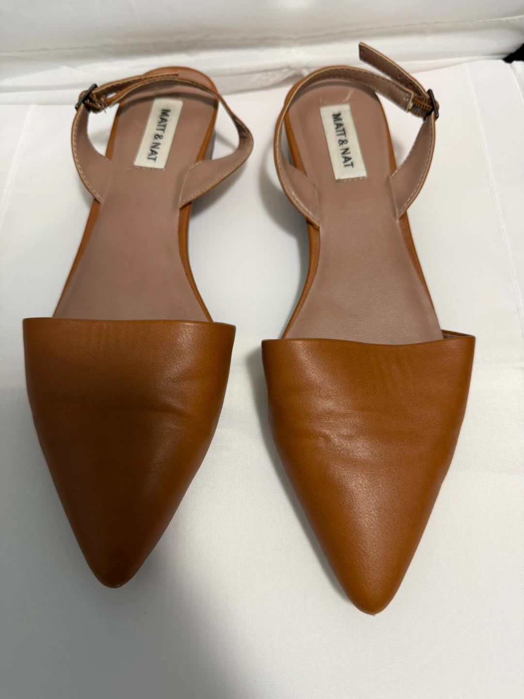 Matt & Nat Brown Ankle Strap Flats