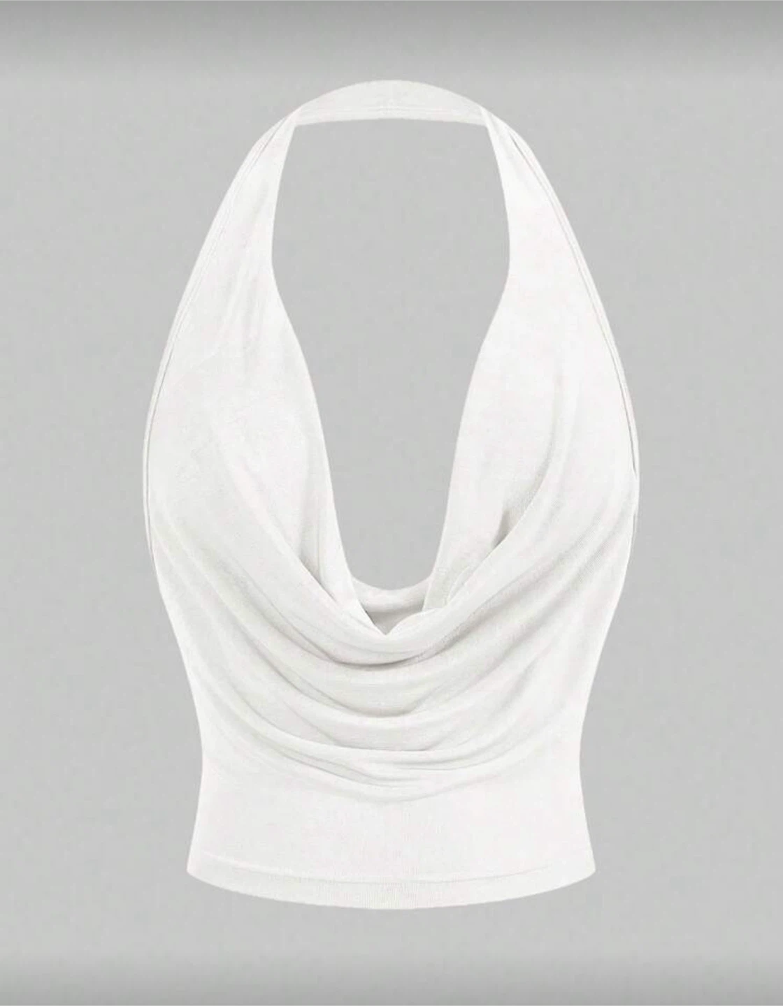 White Halter Top