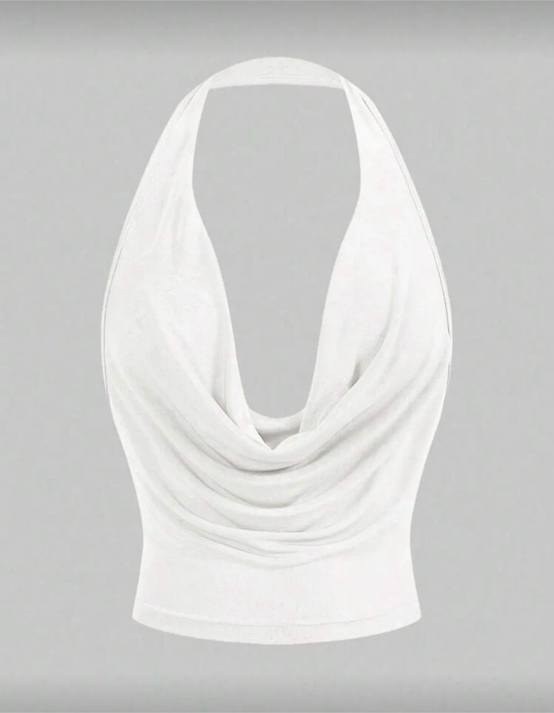 White Halter Top