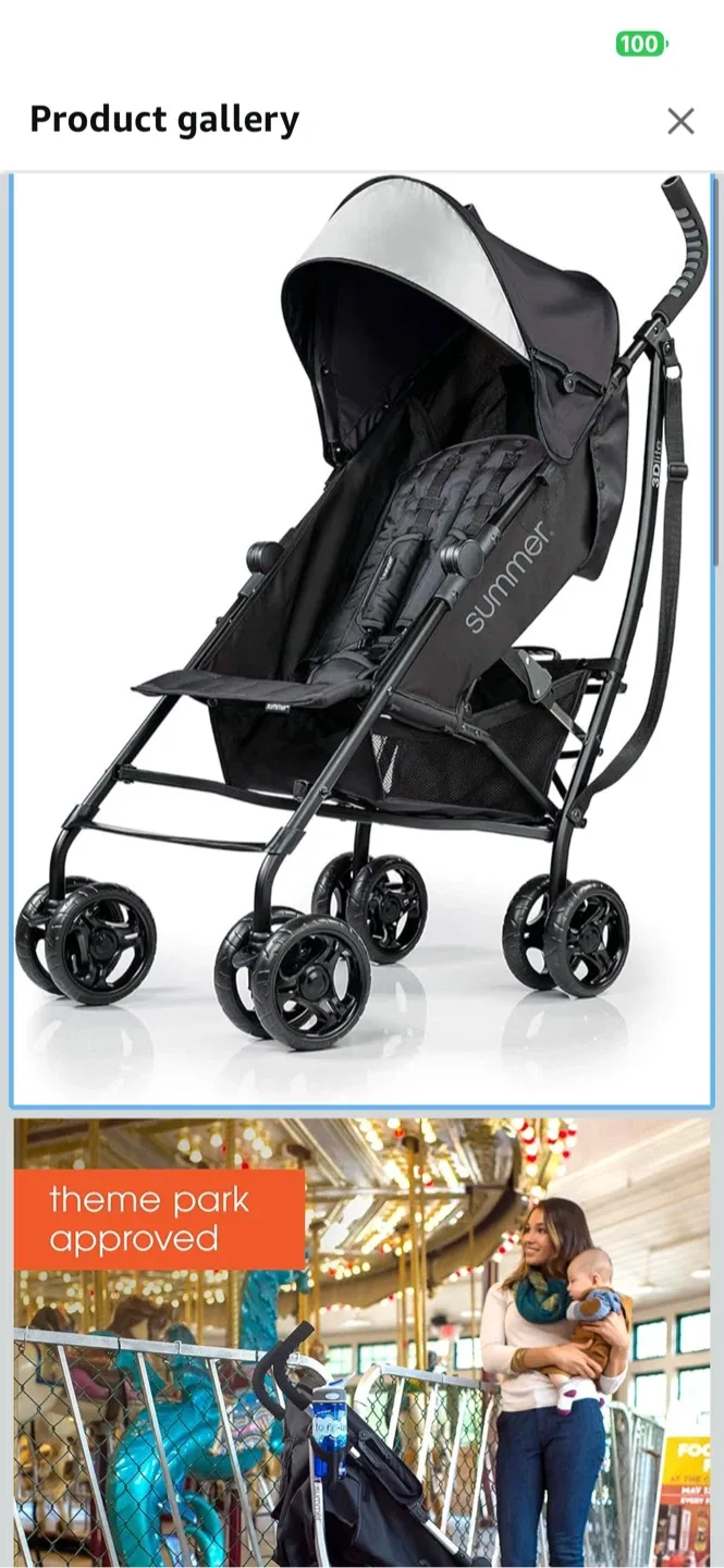 Summer 3Dlite Convenience Stroller - Black
