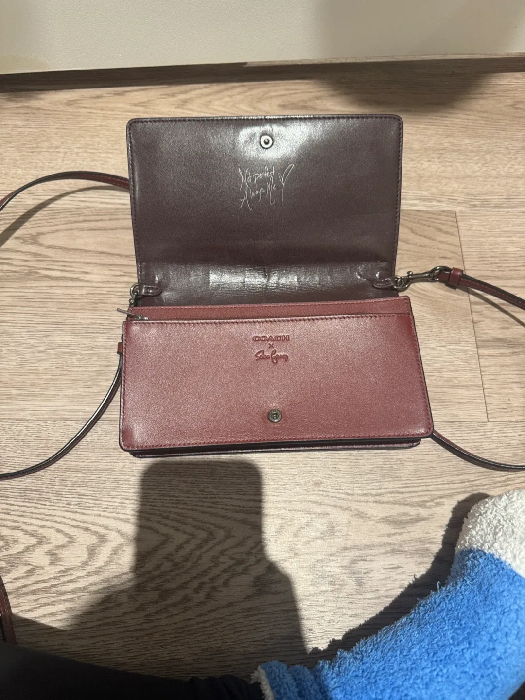 Coach Selena Gomez Maroon Crossbody Bag image indicator(2)