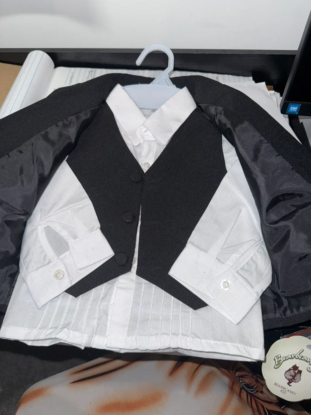 Bearbeaney Kids Black Suit Set image indicator(5)