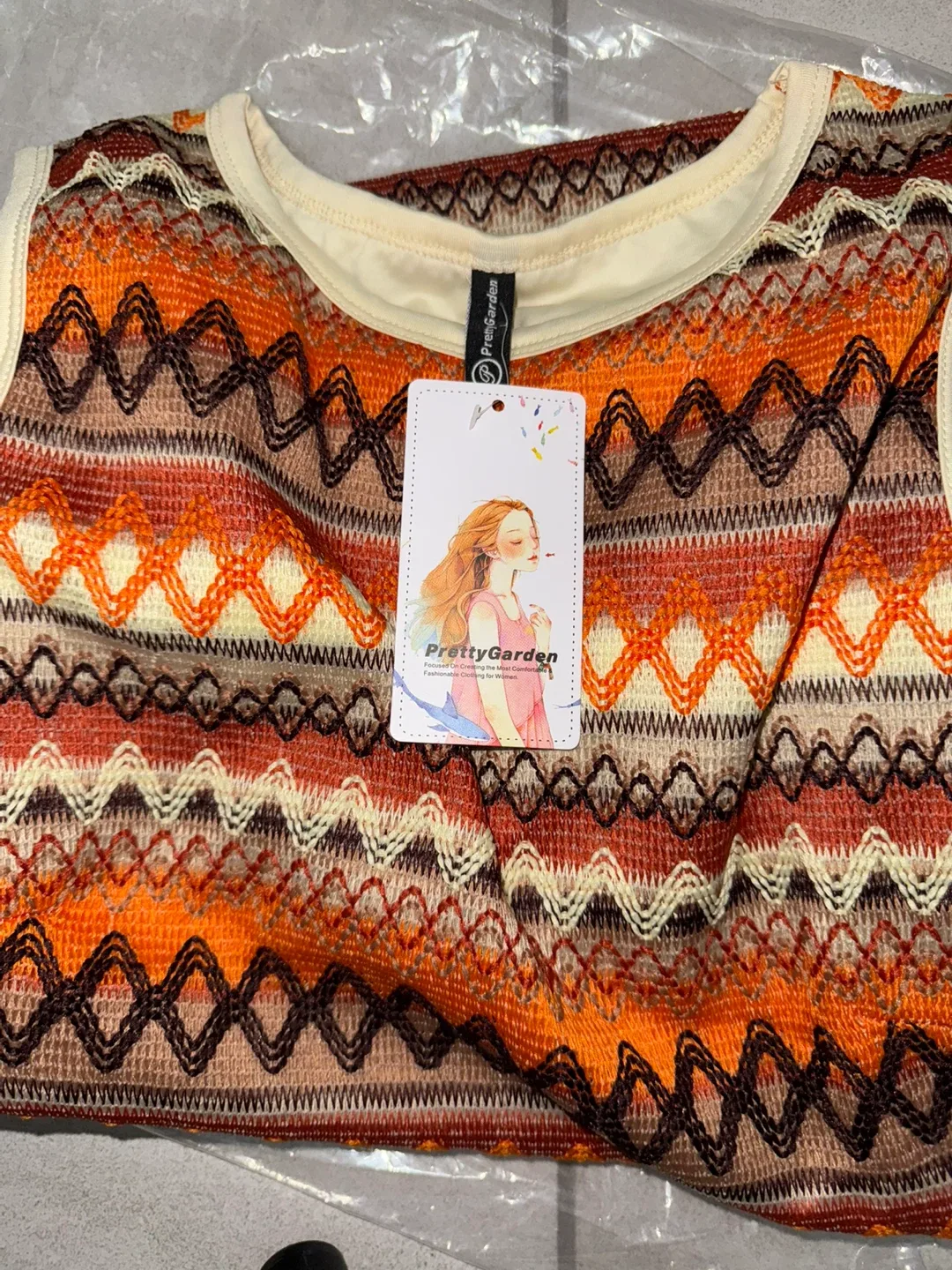 Pretty garden knitted dress image indicator(5)