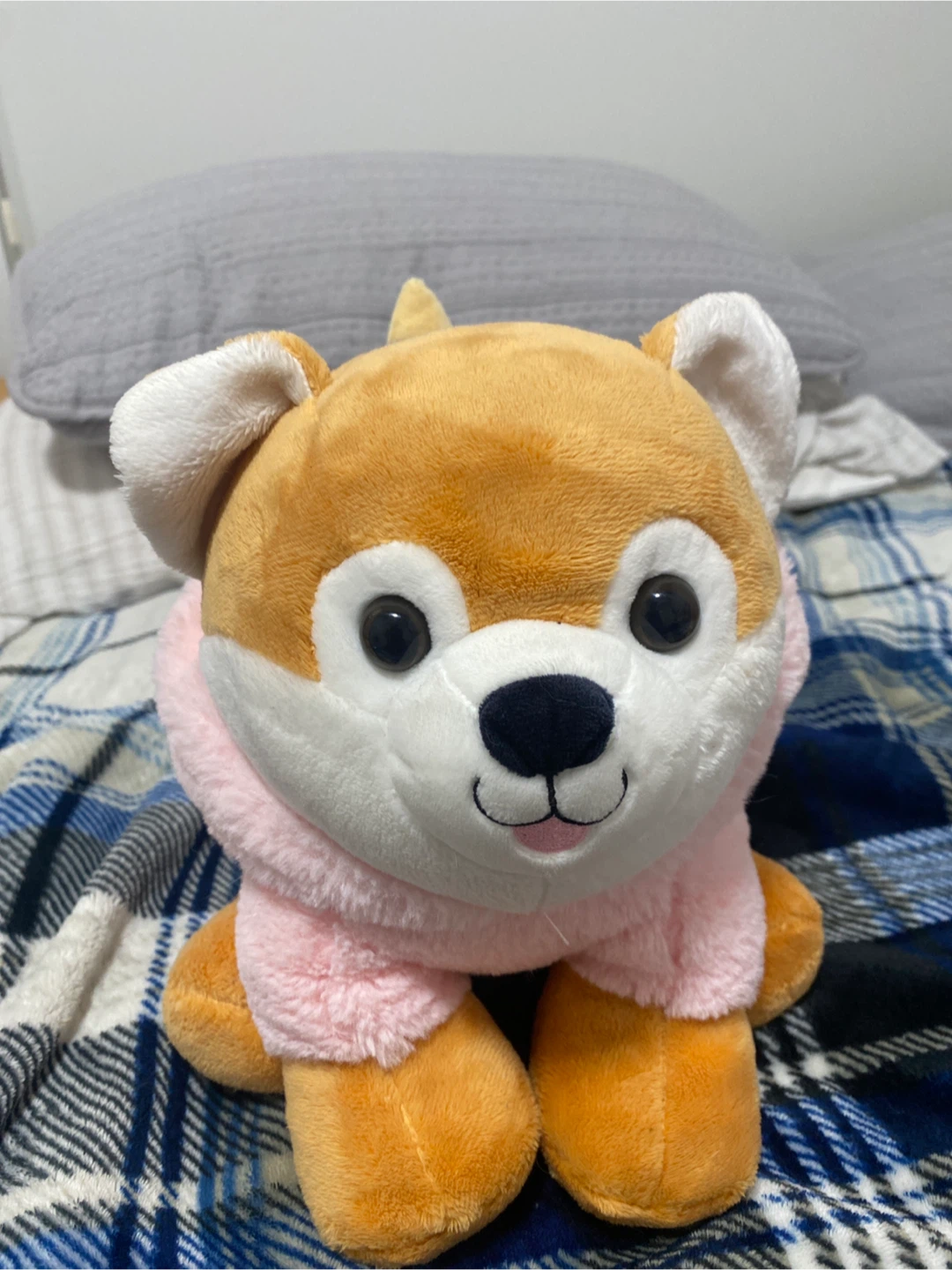Dog Plush Toy with Pink Hoodie - photo 2