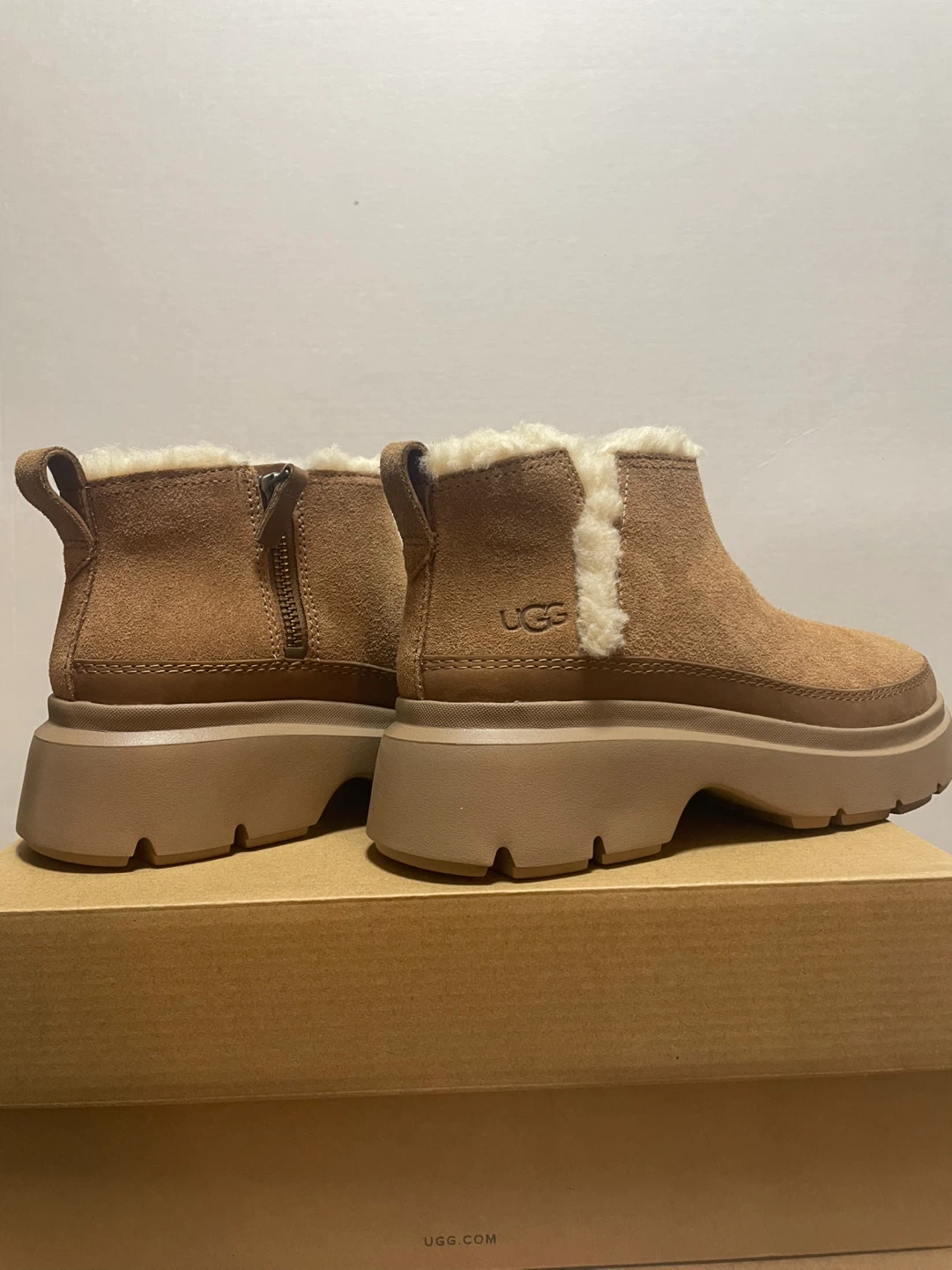 UGG Brown Suede Platform Ankle Boots - photo 3