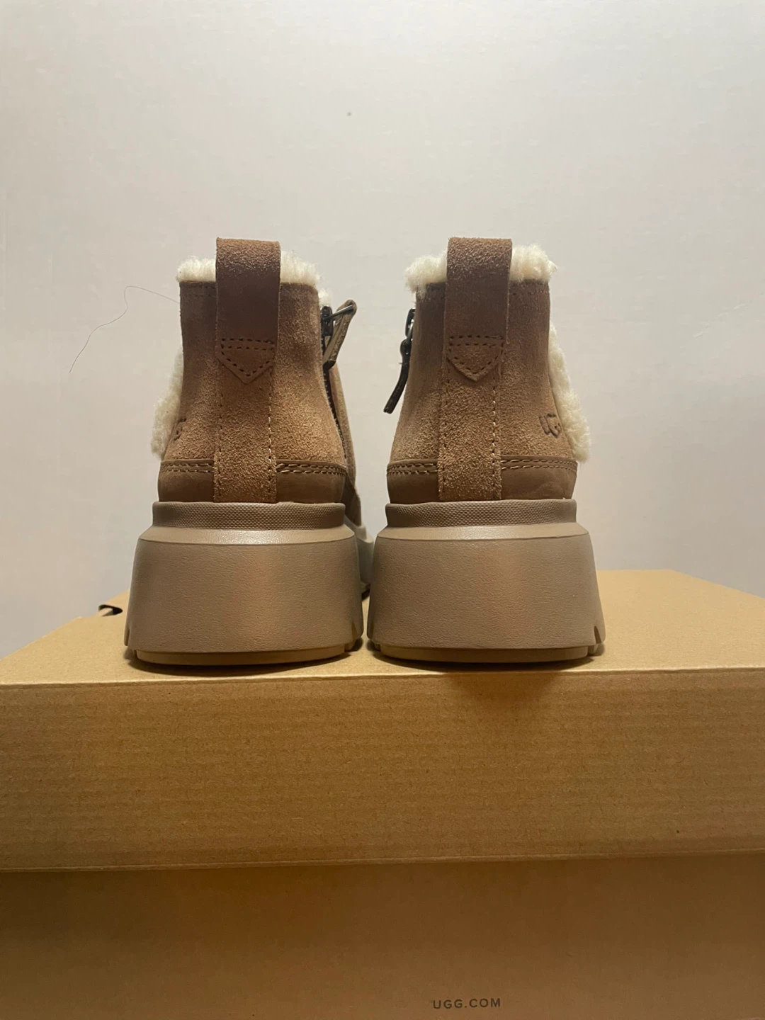 UGG Brown Suede Platform Ankle Boots - photo 4