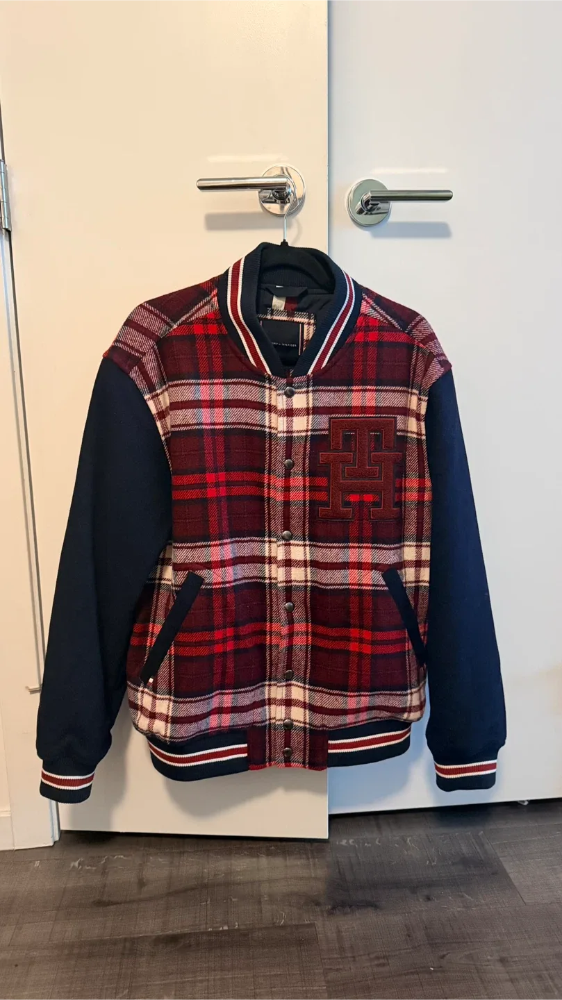 Tommy Hilfiger Plaid Varsity Jacket