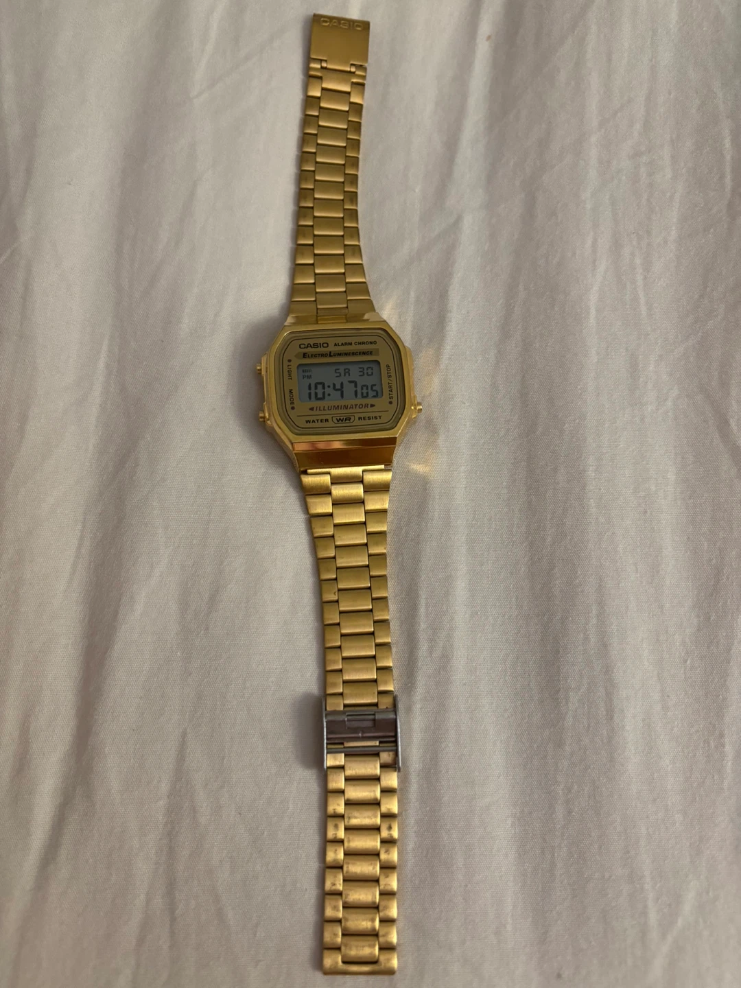Casio Alarm Chrono Gold Watch