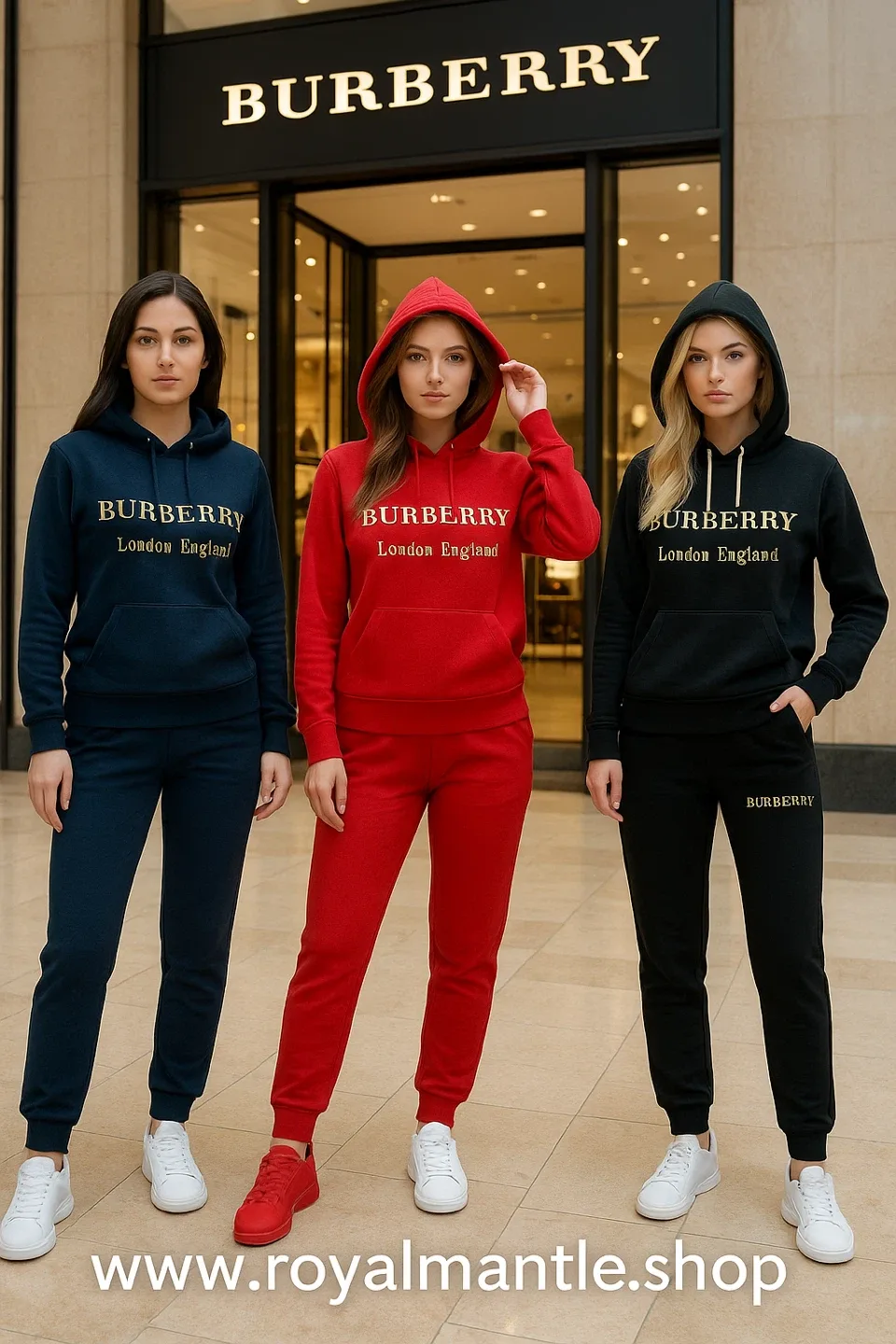 Burberry London England Red Tracksuit image indicator(3)