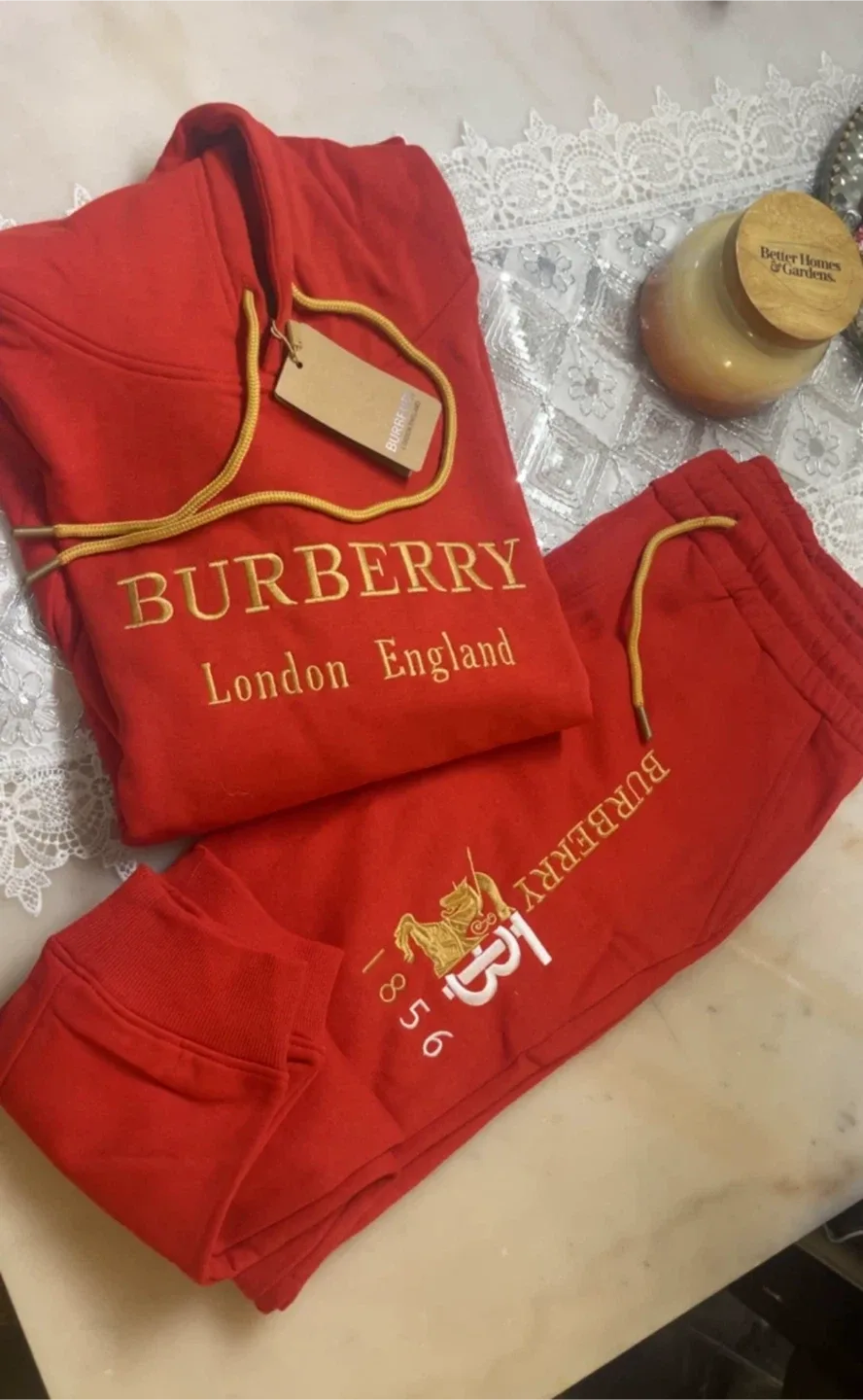 Burberry London England Red Tracksuit image indicator(4)