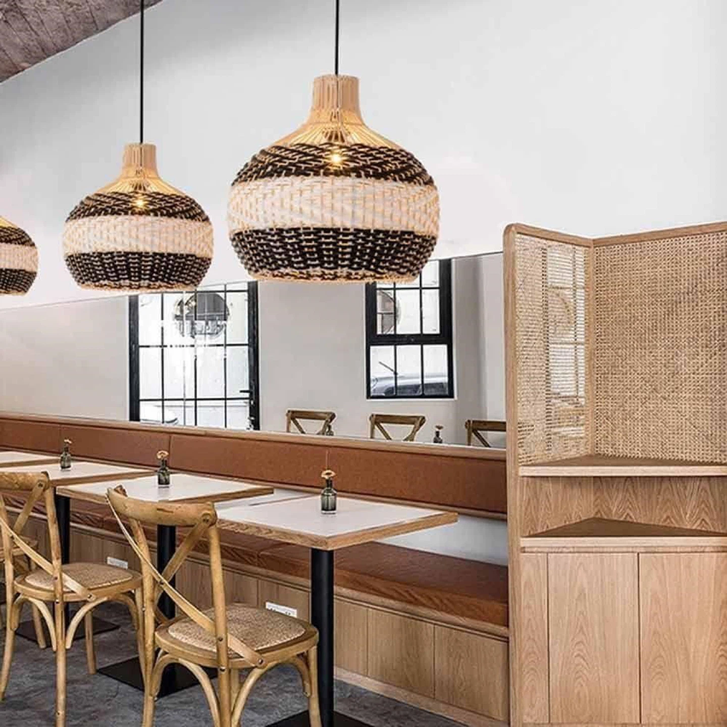 Woven Rattan Pendant Light - photo 2
