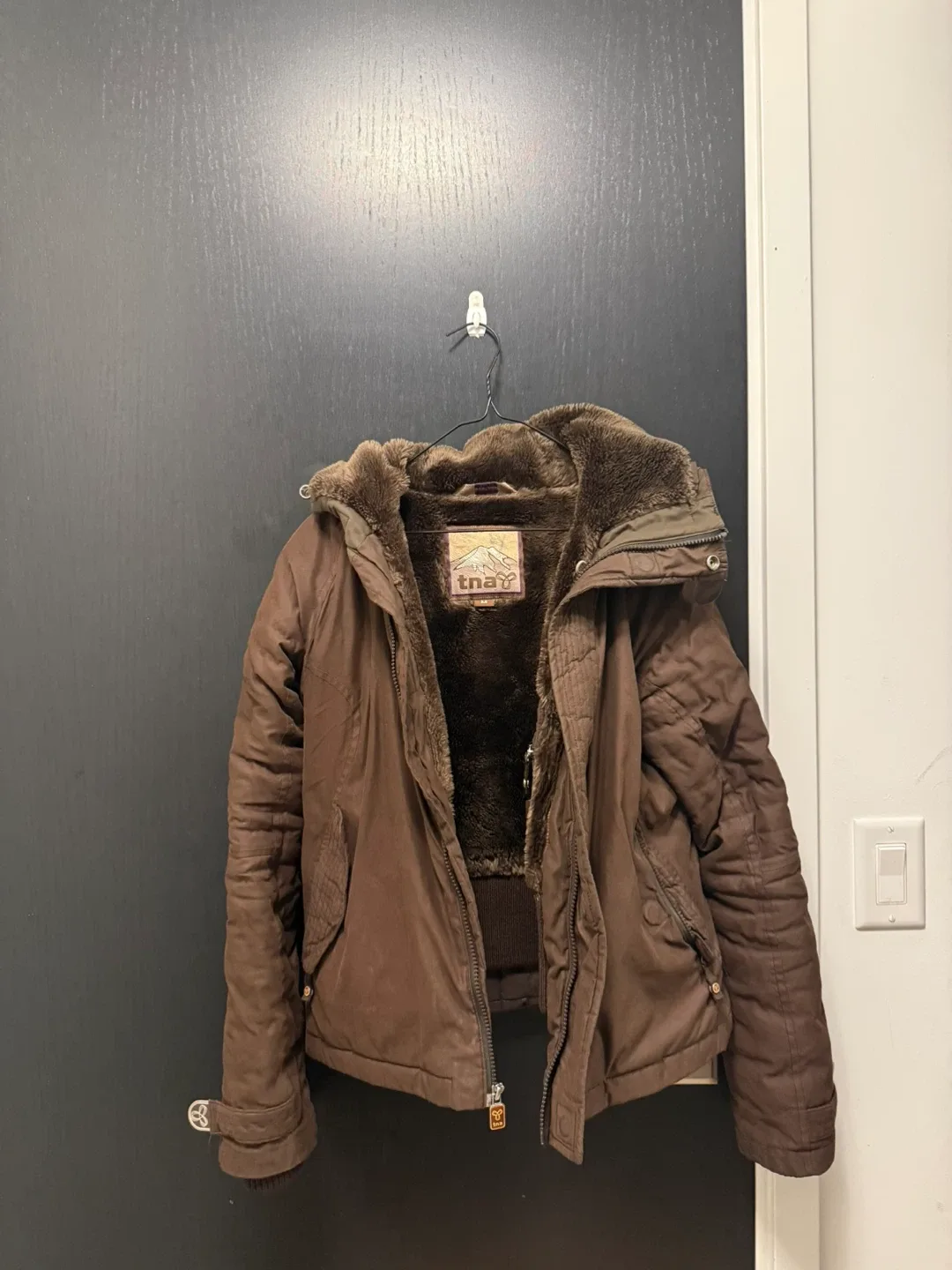 TNA Brown Winter Jacket - Size Medium