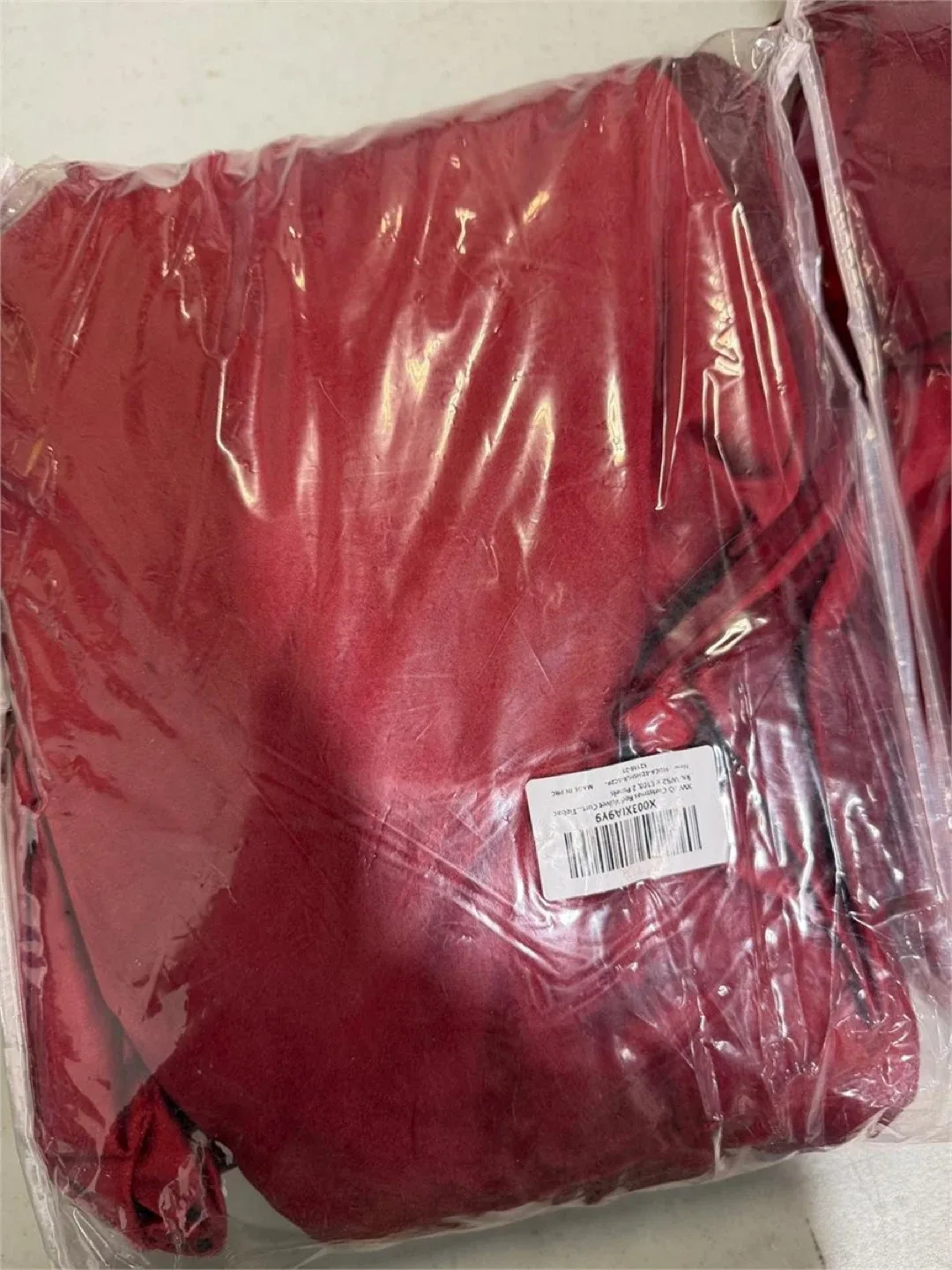 Burgundy Velvet Room Darkening Curtains image indicator(4)