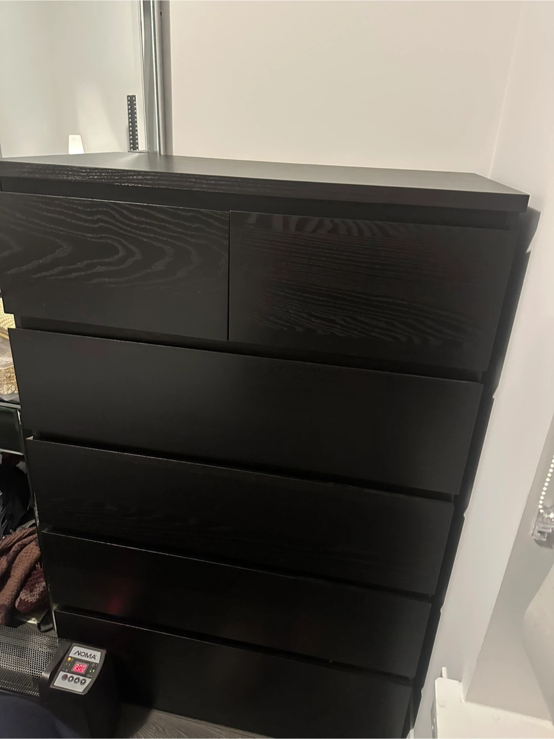 IKEA Black-Brown 6-Drawer Dresser