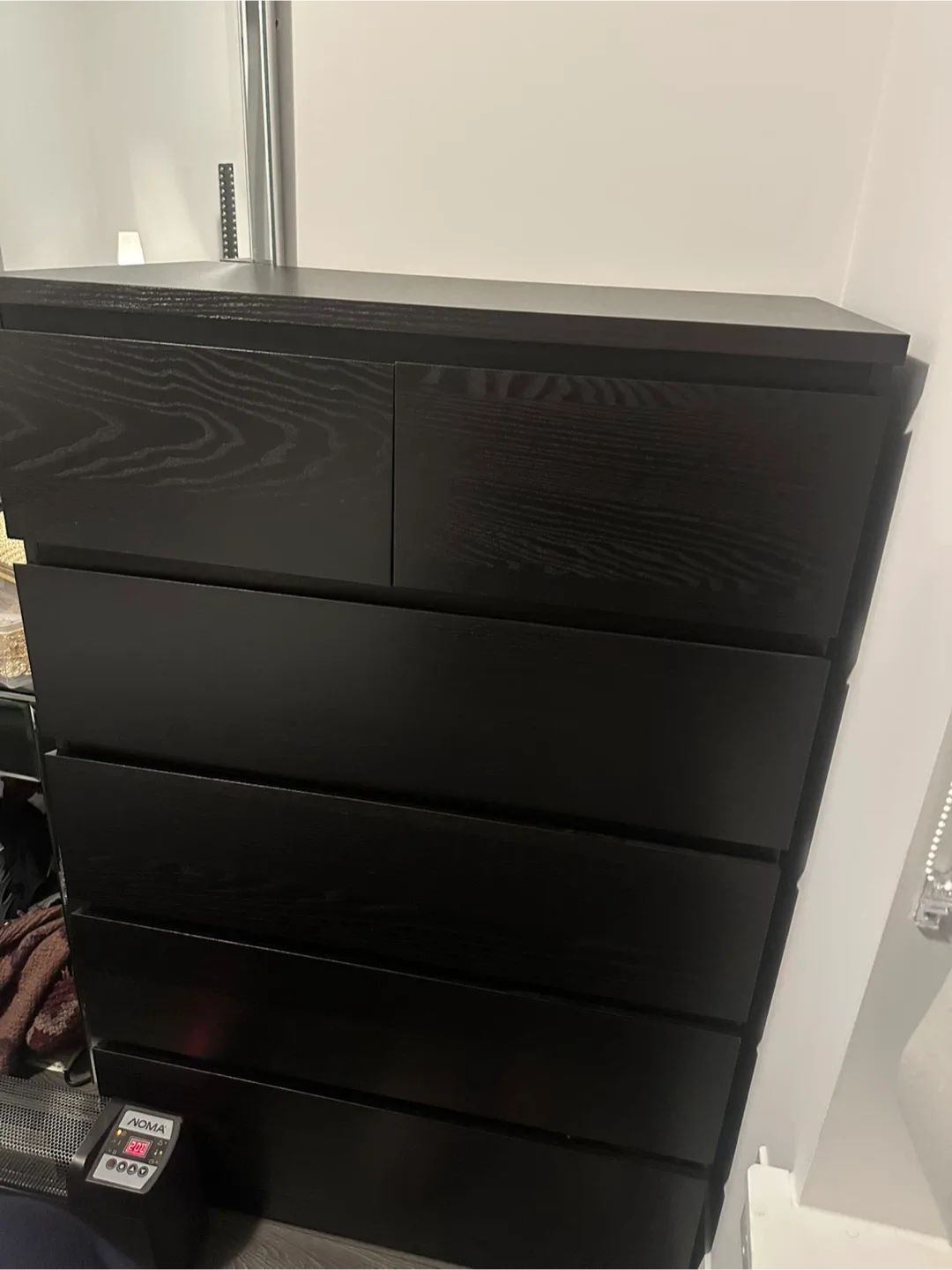 IKEA Black-Brown 6-Drawer Dresser